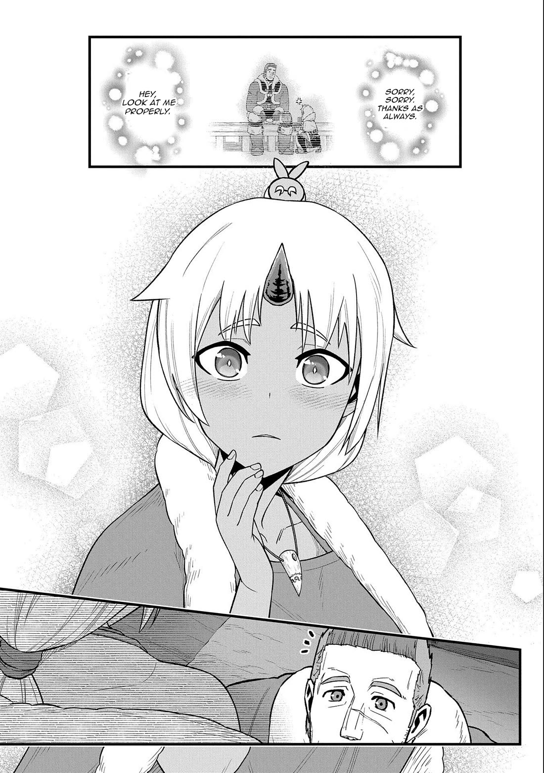 The Population Of The Frontier Owner Starts With 0. "Dias The Blue" And A Blue Horned Girl. chapter 50 page 31