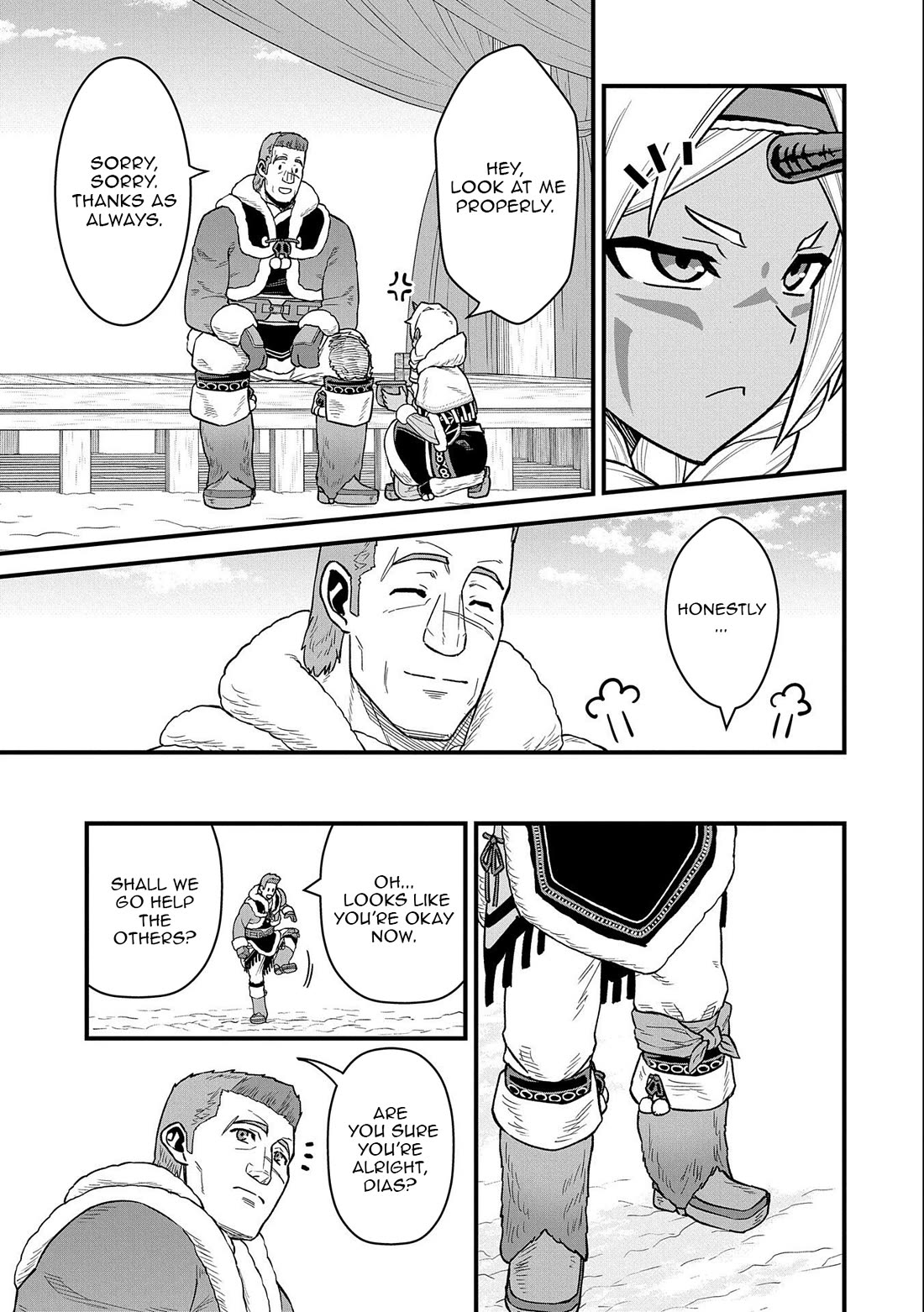 The Population Of The Frontier Owner Starts With 0. "Dias The Blue" And A Blue Horned Girl. chapter 50 page 7