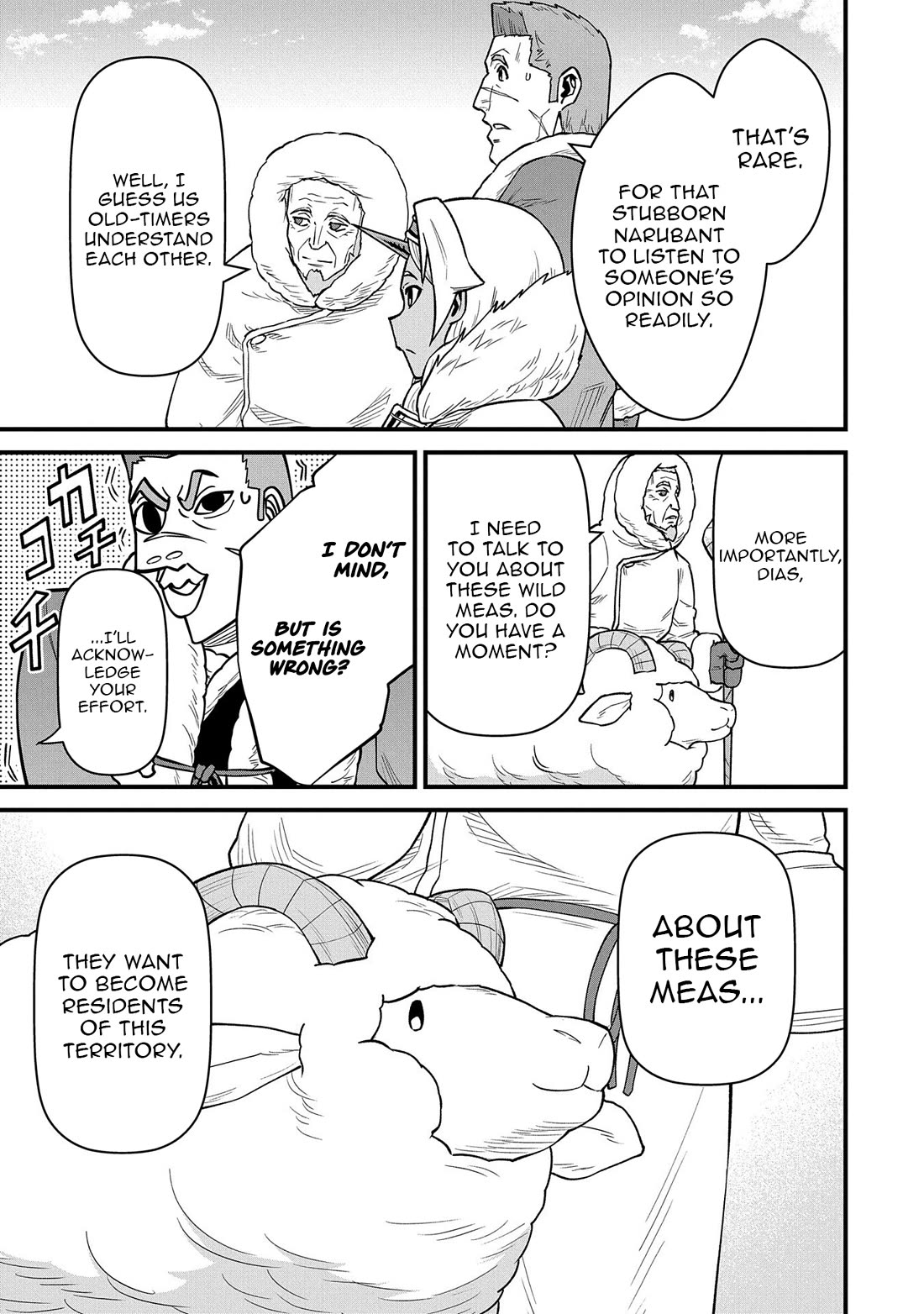 The Population Of The Frontier Owner Starts With 0. "Dias The Blue" And A Blue Horned Girl. chapter 51 page 31