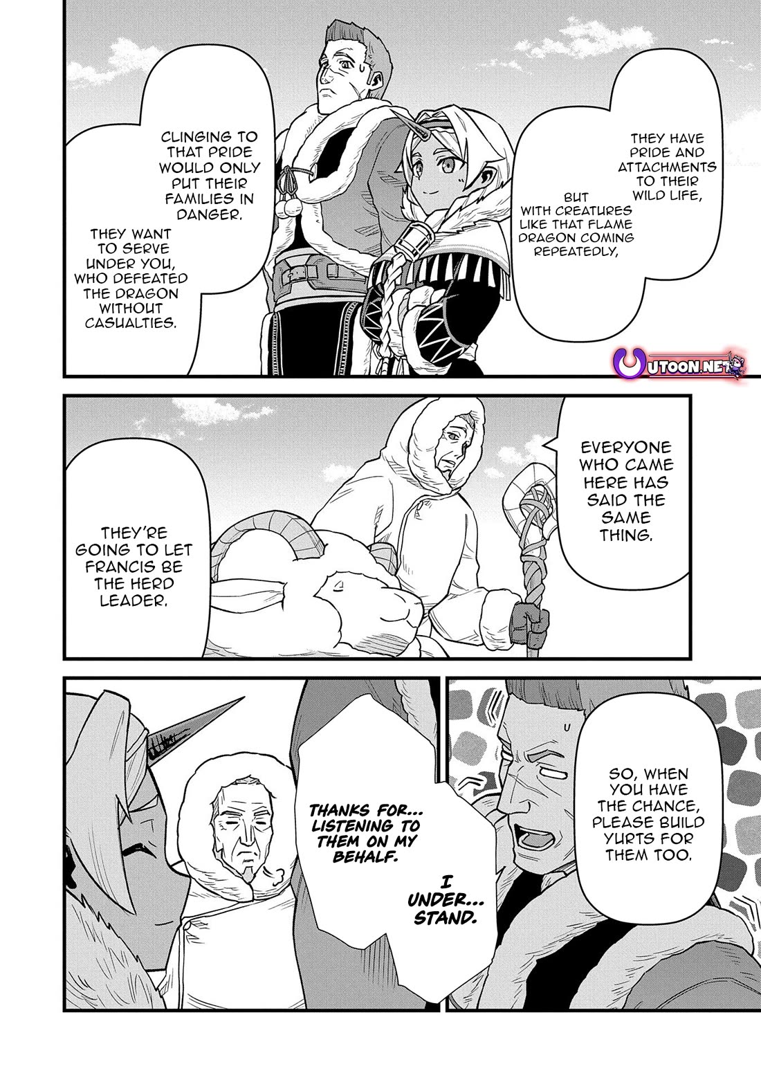 The Population Of The Frontier Owner Starts With 0. "Dias The Blue" And A Blue Horned Girl. chapter 51 page 32