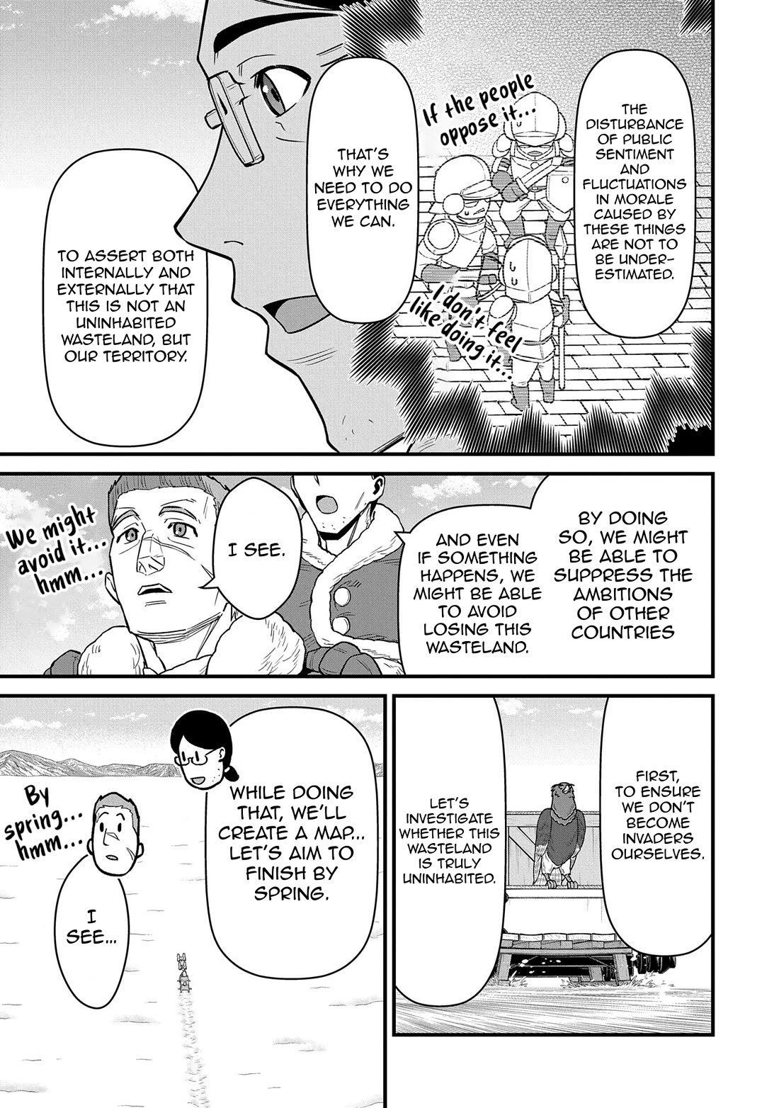 The Population Of The Frontier Owner Starts With 0. "Dias The Blue" And A Blue Horned Girl. chapter 52 page 13