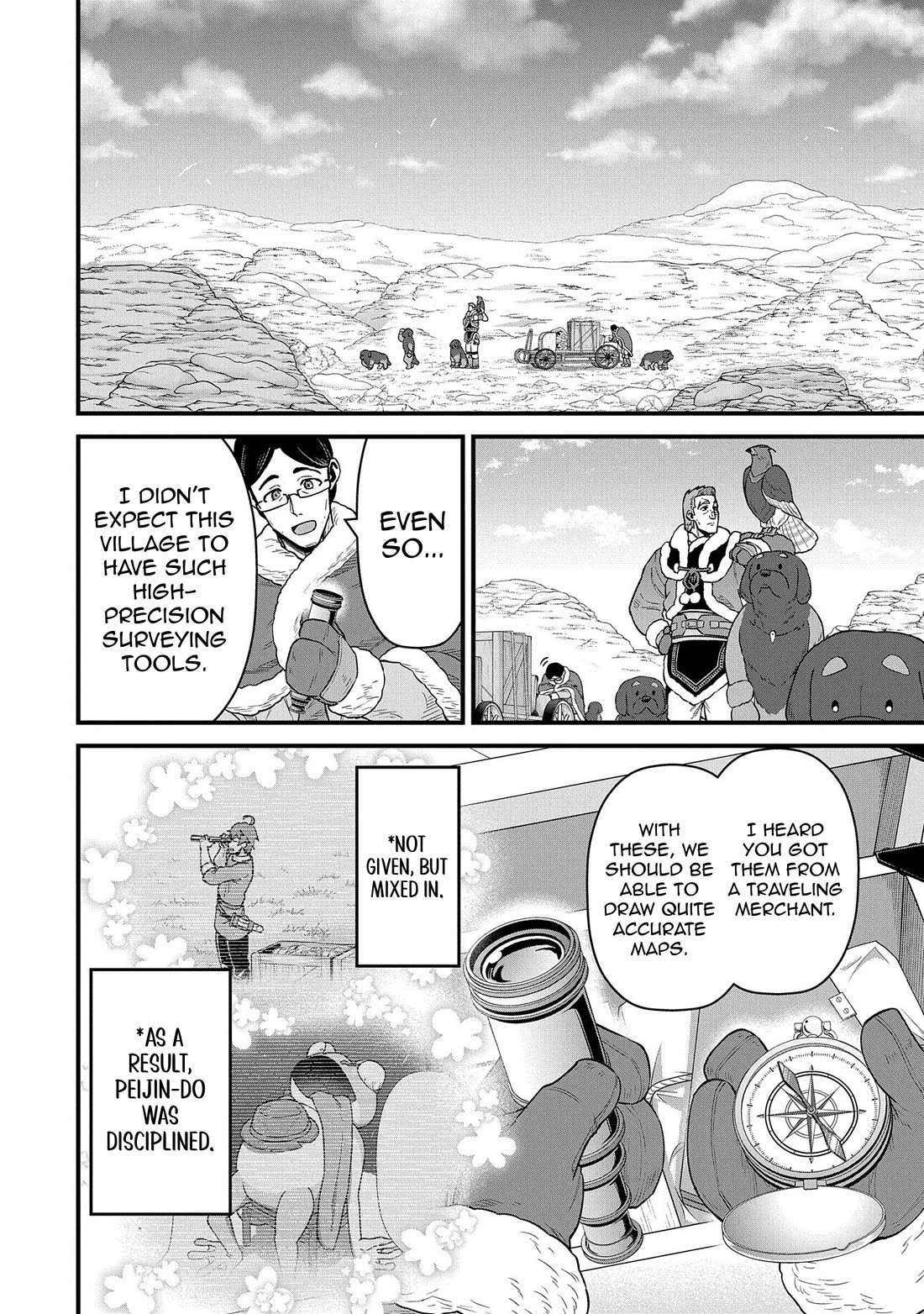 The Population Of The Frontier Owner Starts With 0. "Dias The Blue" And A Blue Horned Girl. chapter 52 page 14