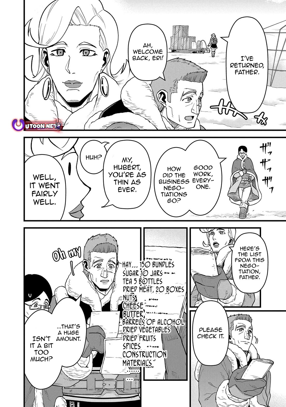 The Population Of The Frontier Owner Starts With 0. "Dias The Blue" And A Blue Horned Girl. chapter 52 page 4