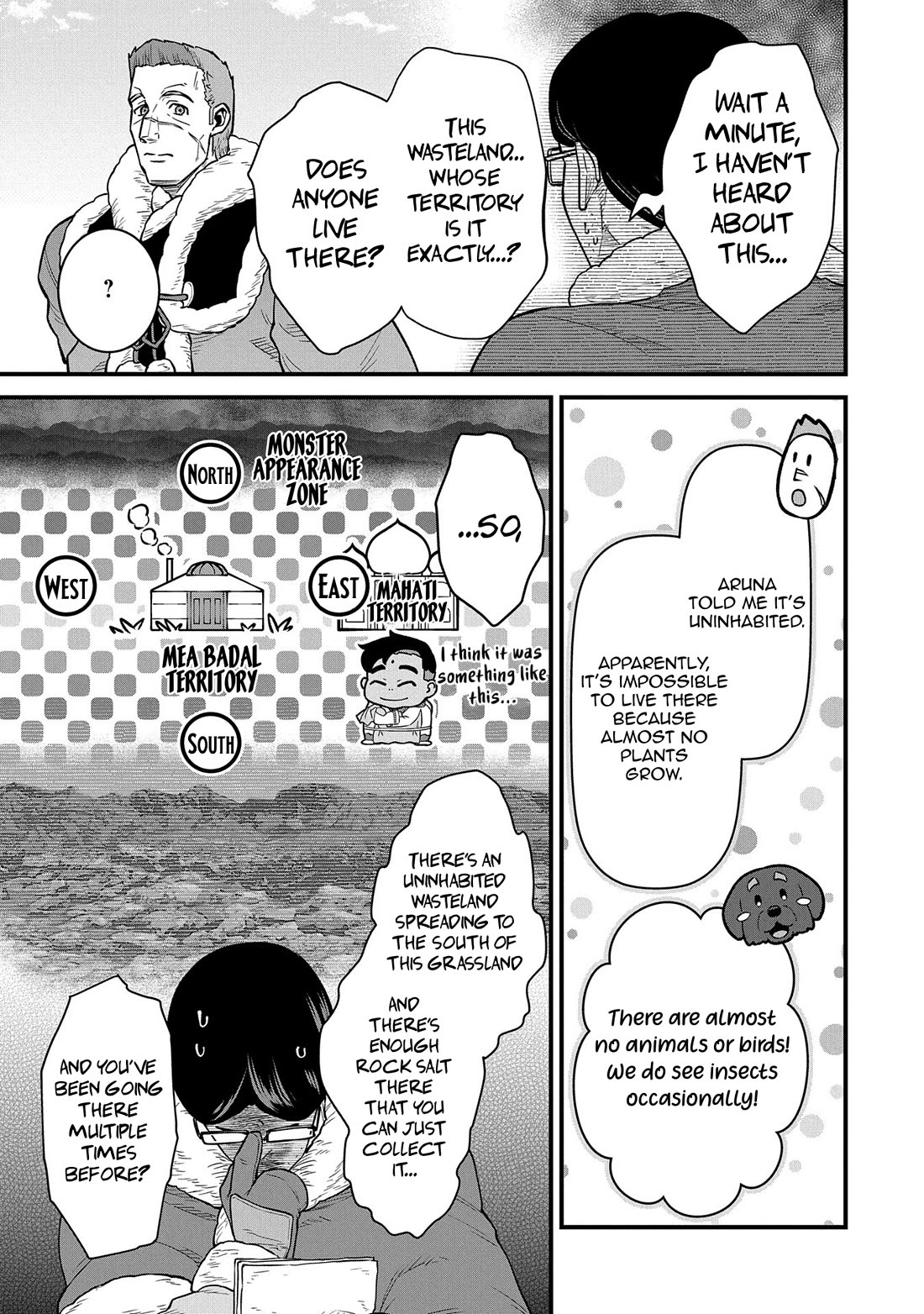 The Population Of The Frontier Owner Starts With 0. "Dias The Blue" And A Blue Horned Girl. chapter 52 page 7