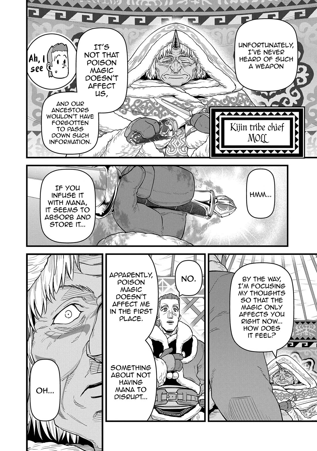 The Population Of The Frontier Owner Starts With 0. "Dias The Blue" And A Blue Horned Girl. chapter 53 page 10