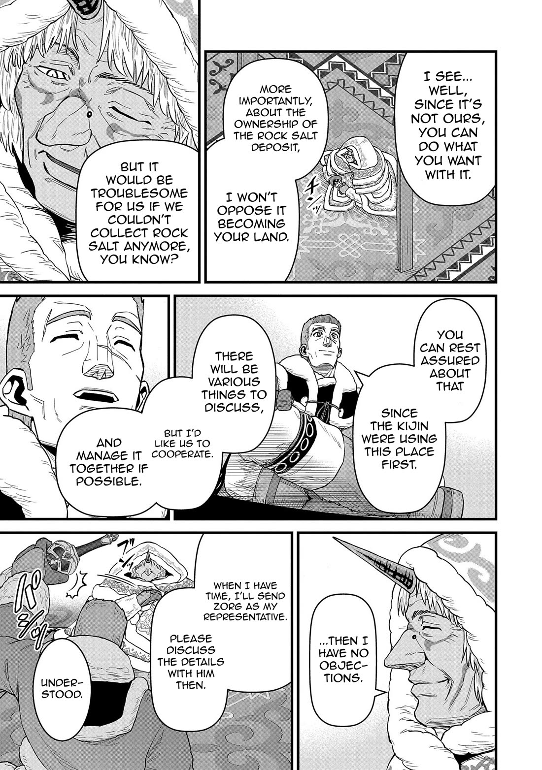 The Population Of The Frontier Owner Starts With 0. "Dias The Blue" And A Blue Horned Girl. chapter 53 page 11