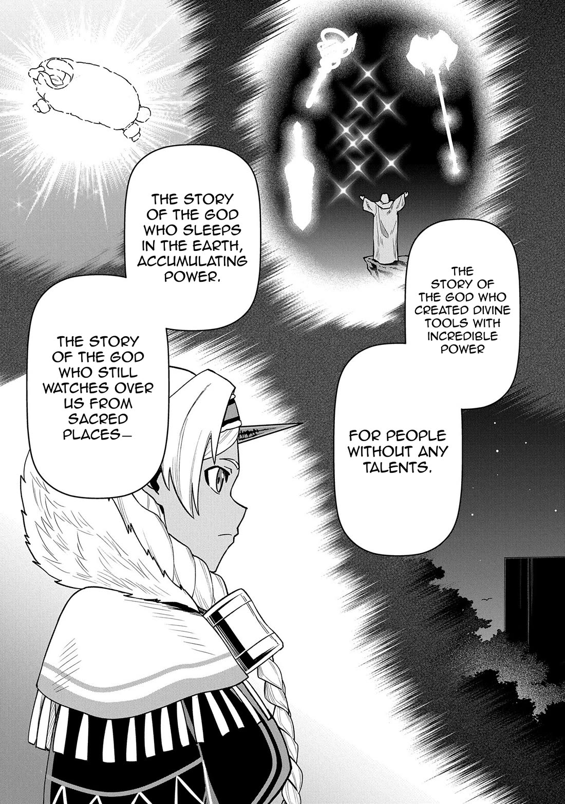 The Population Of The Frontier Owner Starts With 0. "Dias The Blue" And A Blue Horned Girl. chapter 53 page 19