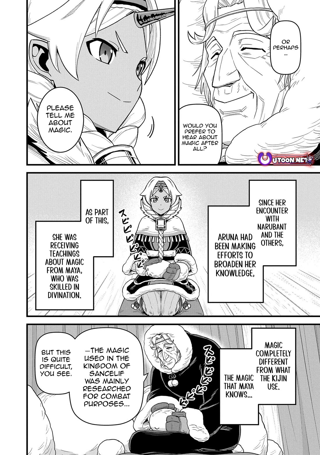 The Population Of The Frontier Owner Starts With 0. "Dias The Blue" And A Blue Horned Girl. chapter 53 page 20