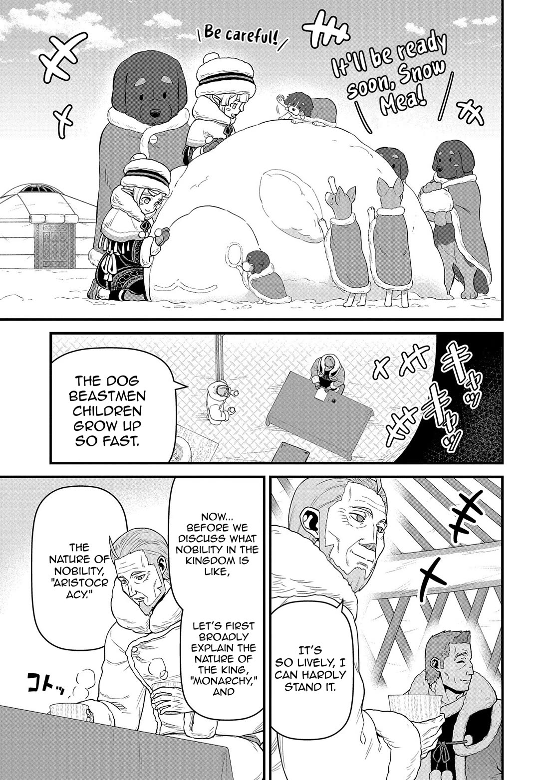 The Population Of The Frontier Owner Starts With 0. "Dias The Blue" And A Blue Horned Girl. chapter 54 page 3