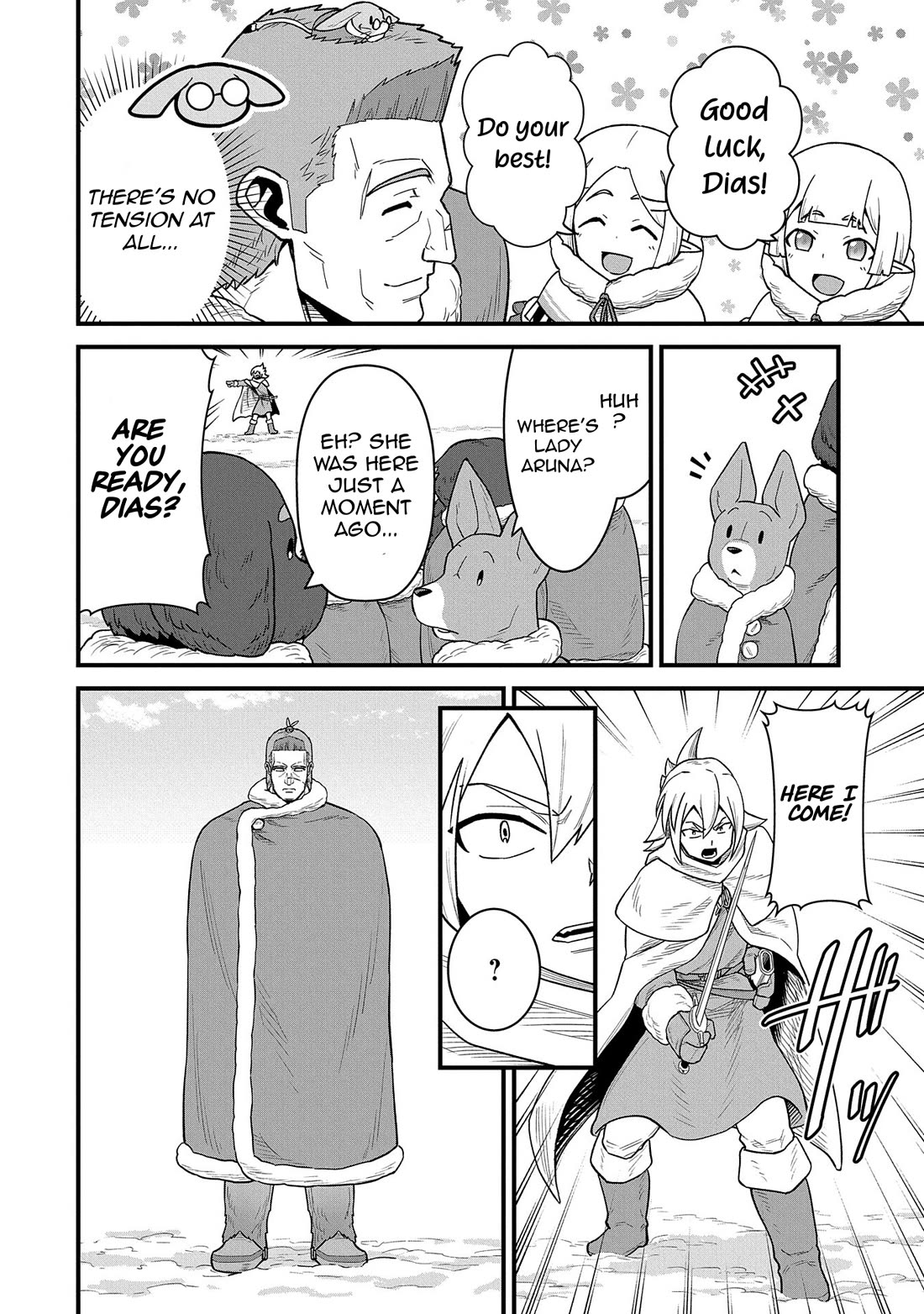 The Population Of The Frontier Owner Starts With 0. "Dias The Blue" And A Blue Horned Girl. chapter 55 page 16