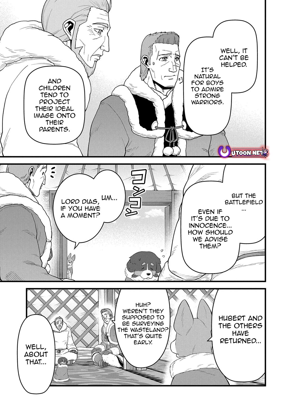 The Population Of The Frontier Owner Starts With 0. "Dias The Blue" And A Blue Horned Girl. chapter 55 page 5