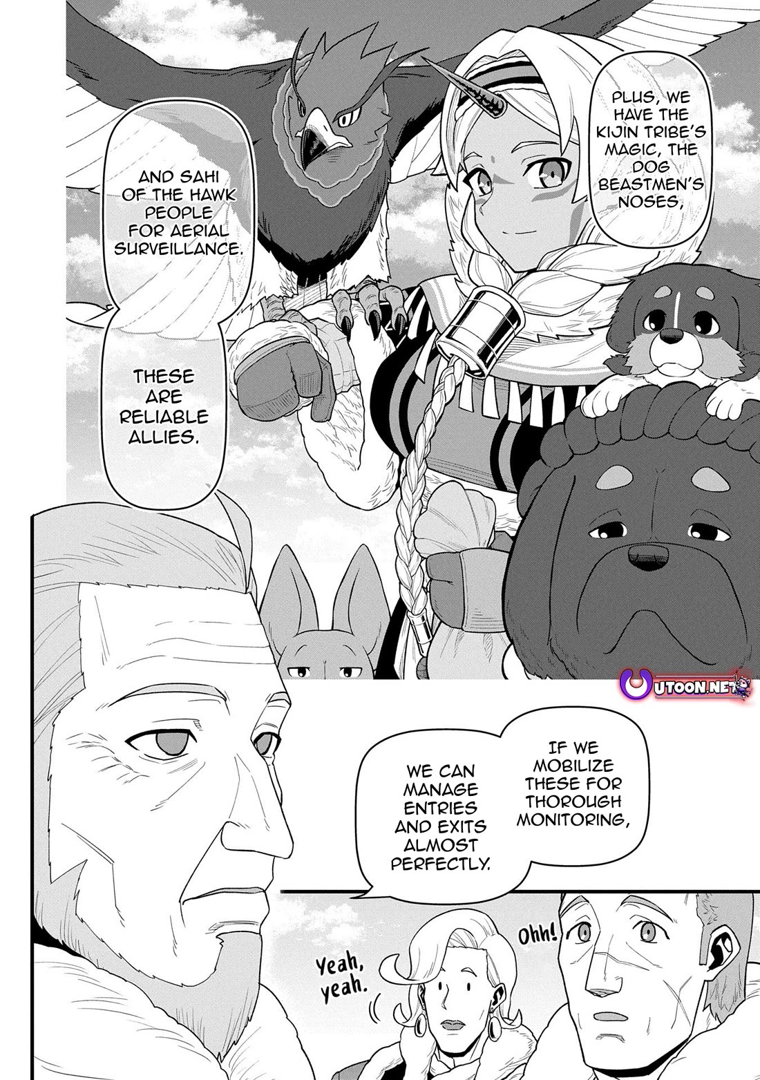 The Population Of The Frontier Owner Starts With 0. "Dias The Blue" And A Blue Horned Girl. chapter 56 page 12