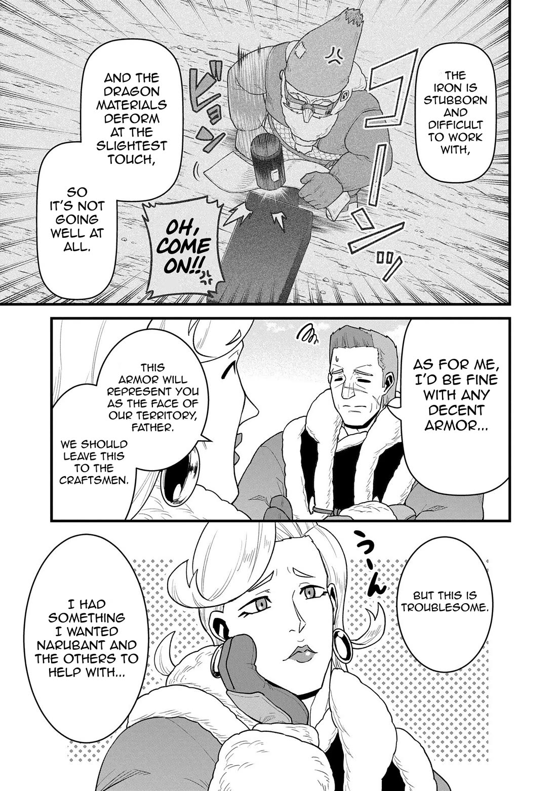 The Population Of The Frontier Owner Starts With 0. "Dias The Blue" And A Blue Horned Girl. chapter 56 page 7