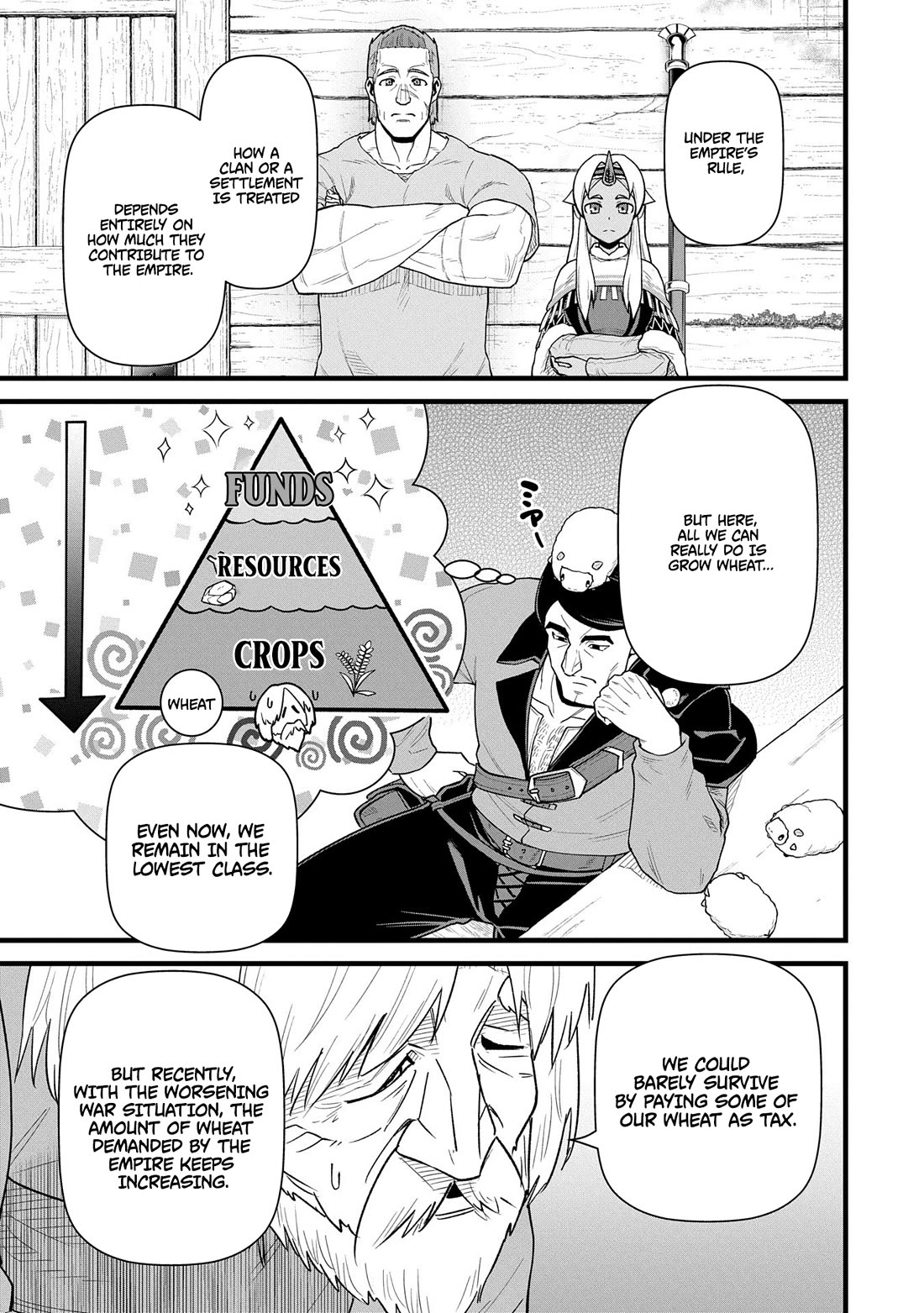 The Population Of The Frontier Owner Starts With 0. "Dias The Blue" And A Blue Horned Girl. chapter 57 page 13