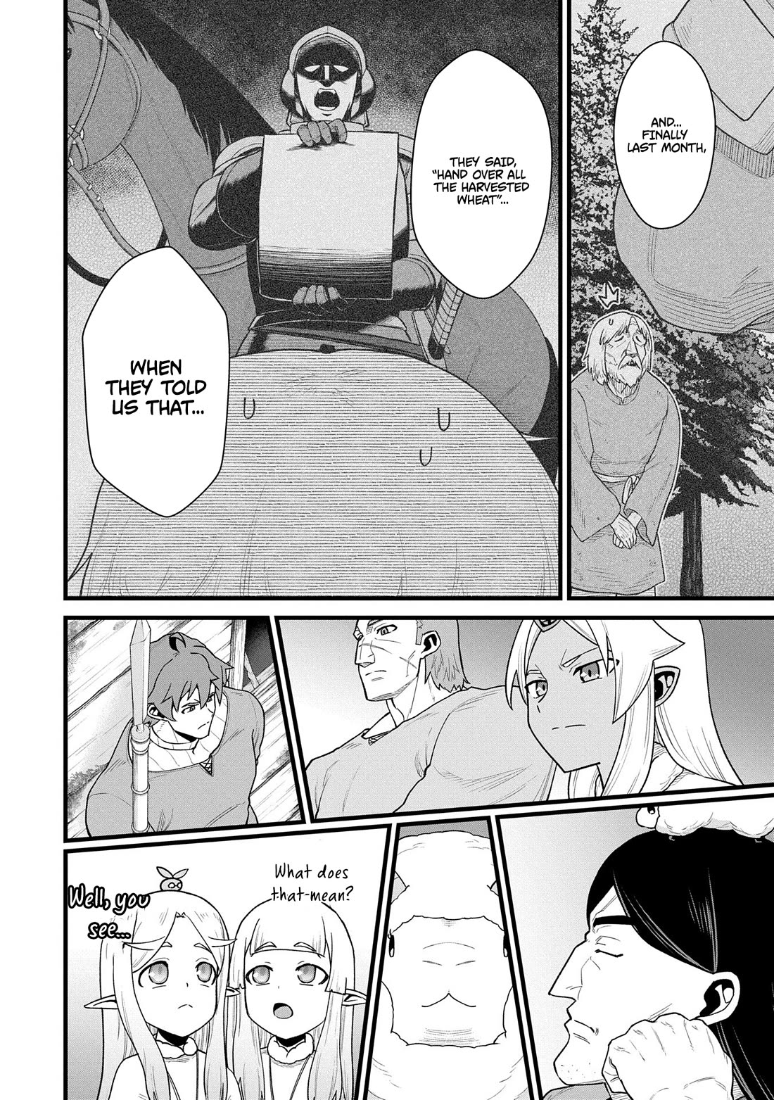 The Population Of The Frontier Owner Starts With 0. "Dias The Blue" And A Blue Horned Girl. chapter 57 page 14