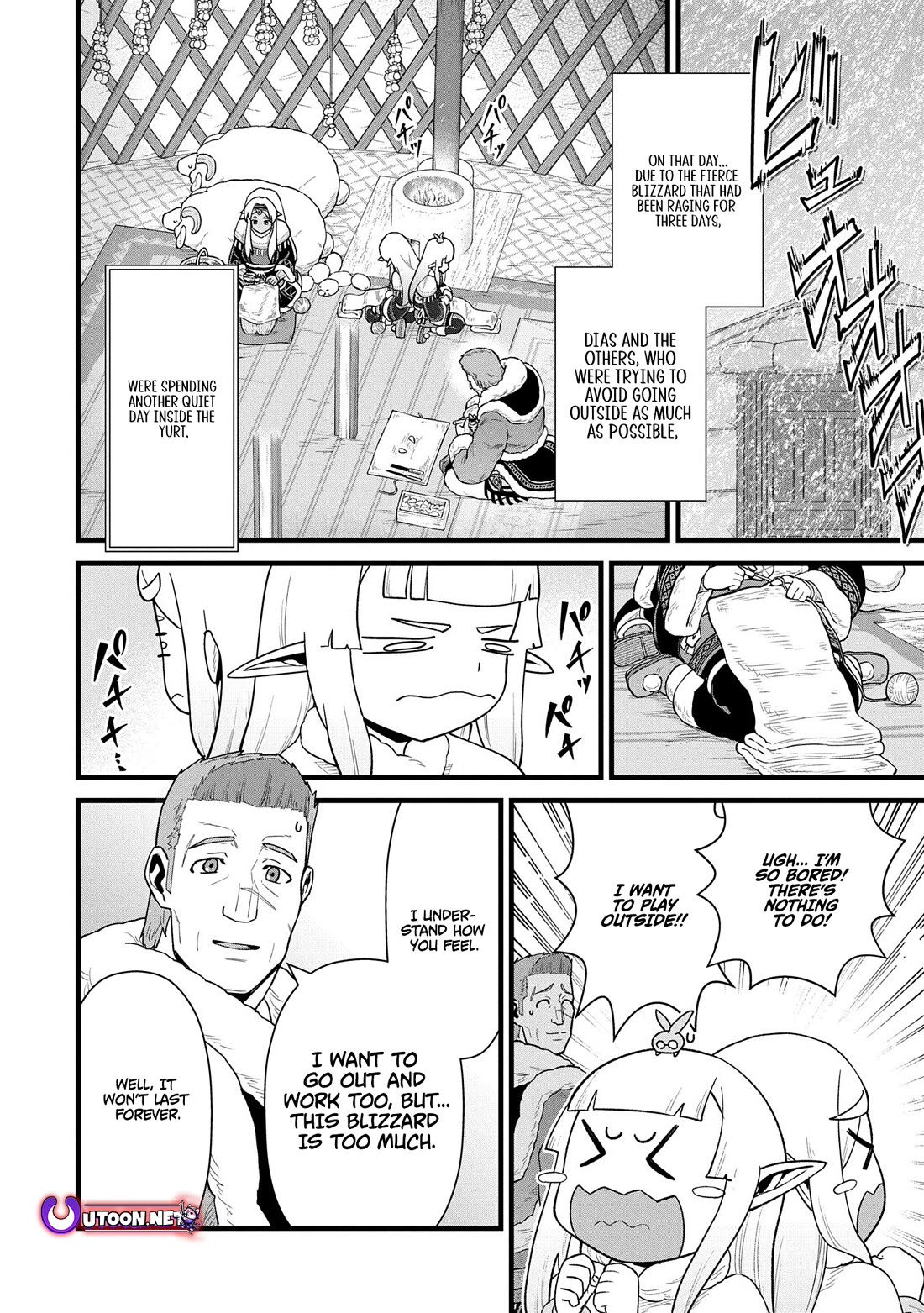 The Population Of The Frontier Owner Starts With 0. "Dias The Blue" And A Blue Horned Girl. chapter 57 page 4