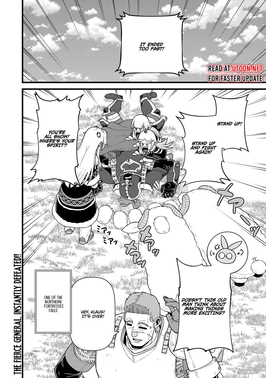 The Population Of The Frontier Owner Starts With 0. "Dias The Blue" And A Blue Horned Girl. chapter 58 page 32