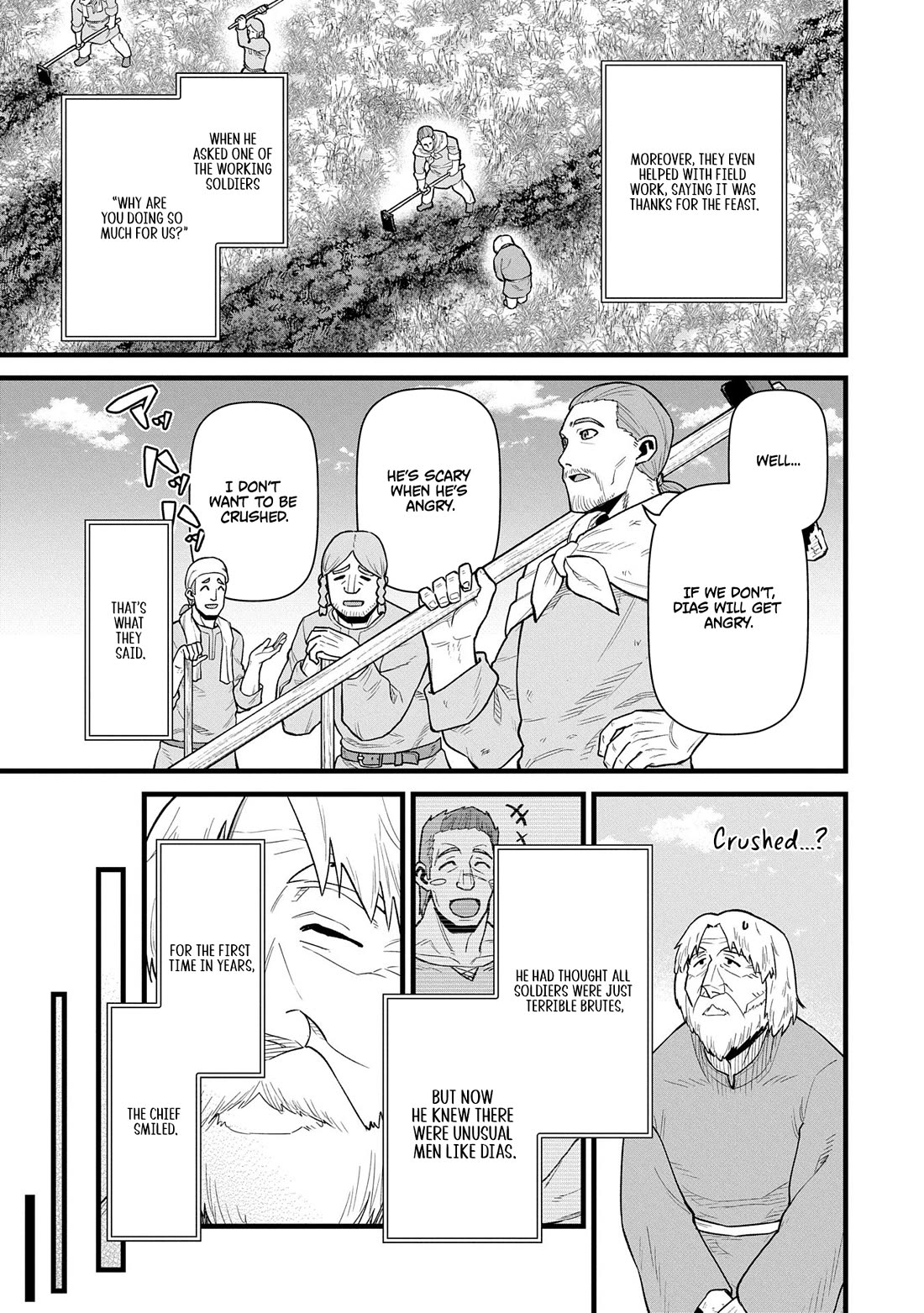 The Population Of The Frontier Owner Starts With 0. "Dias The Blue" And A Blue Horned Girl. chapter 58 page 7