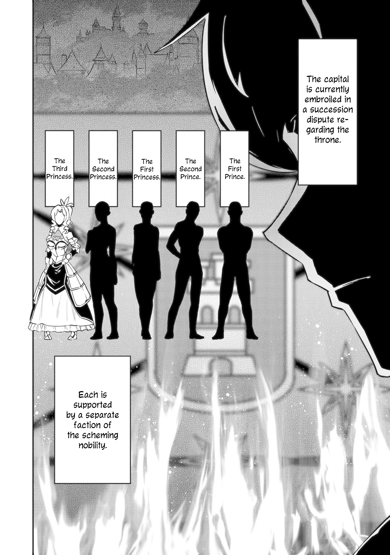 The Population Of The Frontier Owner Starts With 0. "Dias The Blue" And A Blue Horned Girl. chapter 6 page 15