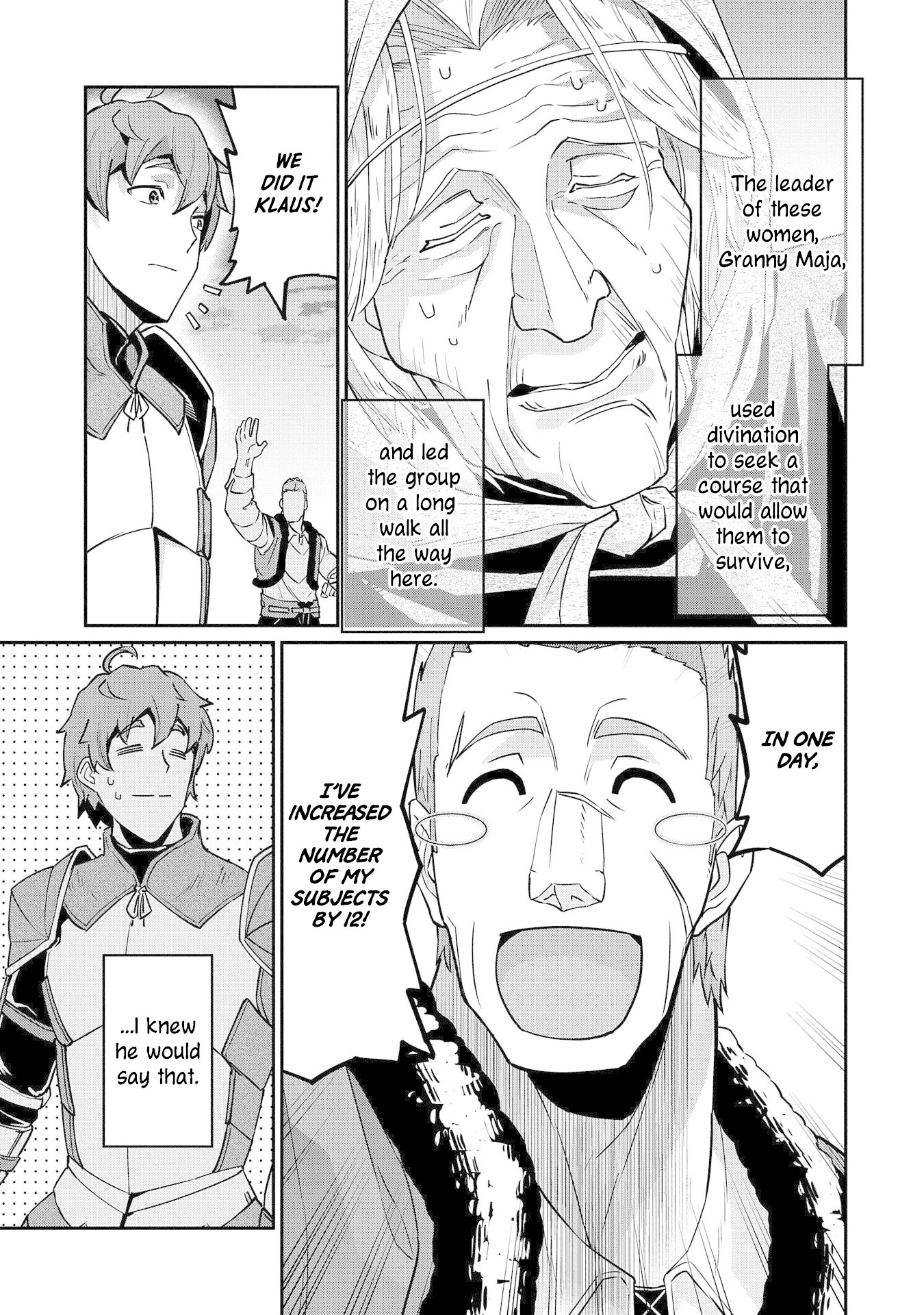 The Population Of The Frontier Owner Starts With 0. "Dias The Blue" And A Blue Horned Girl. chapter 6 page 22