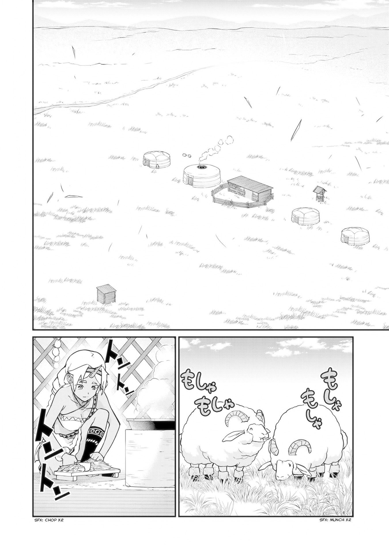 The Population Of The Frontier Owner Starts With 0. "Dias The Blue" And A Blue Horned Girl. chapter 6 page 5