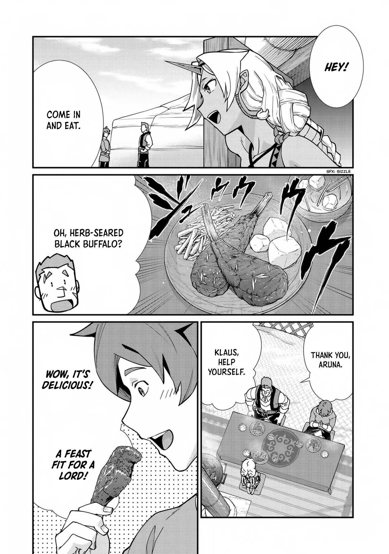 The Population Of The Frontier Owner Starts With 0. "Dias The Blue" And A Blue Horned Girl. chapter 6 page 7