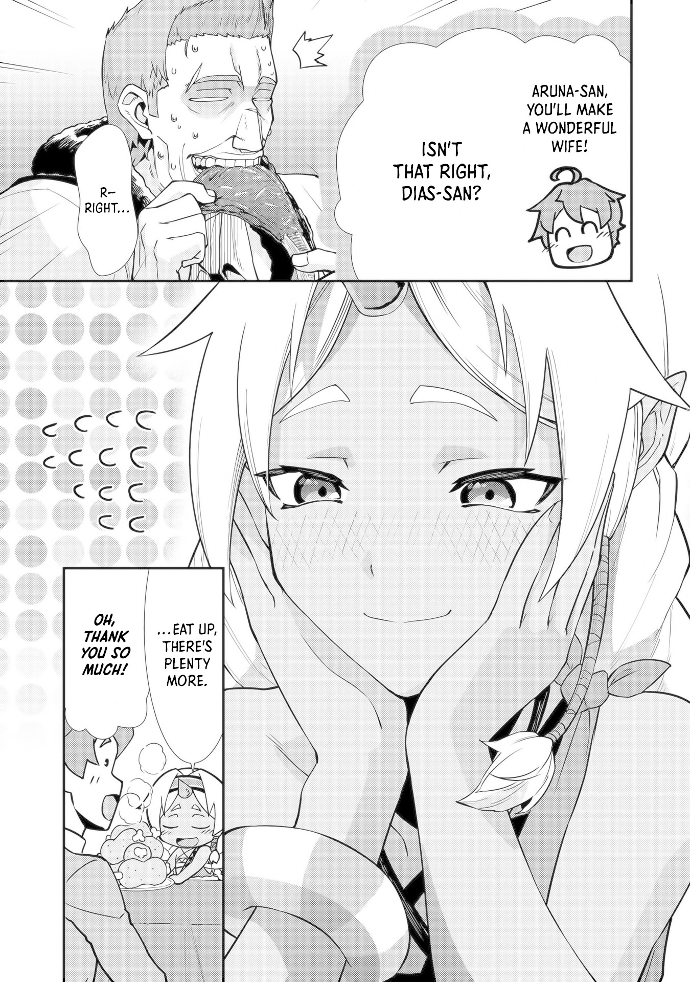 The Population Of The Frontier Owner Starts With 0. "Dias The Blue" And A Blue Horned Girl. chapter 6 page 8