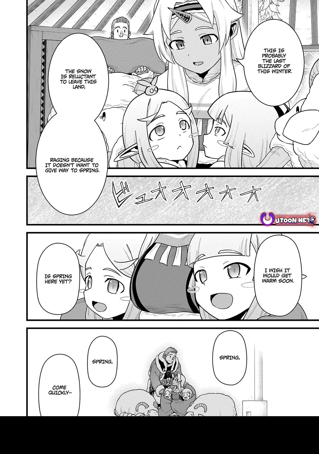 The Population Of The Frontier Owner Starts With 0. "Dias The Blue" And A Blue Horned Girl. chapter 60 page 28