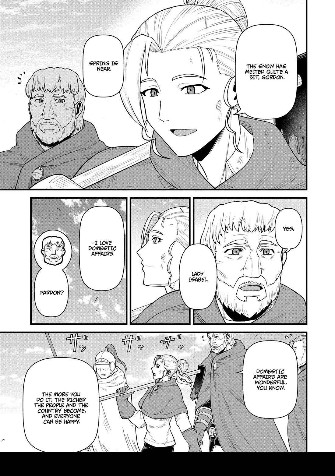 The Population Of The Frontier Owner Starts With 0. "Dias The Blue" And A Blue Horned Girl. chapter 60 page 31