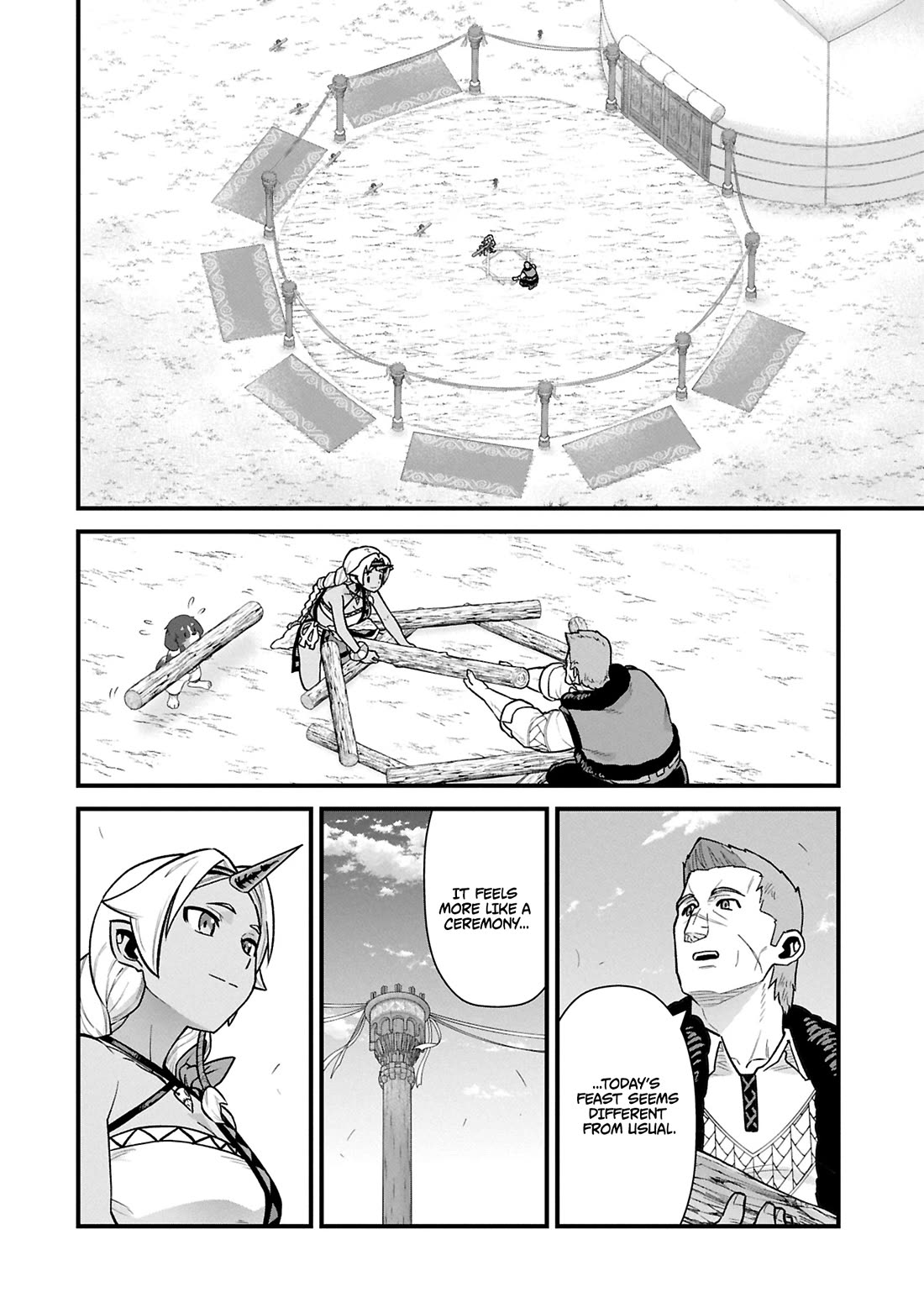 The Population Of The Frontier Owner Starts With 0. "Dias The Blue" And A Blue Horned Girl. chapter 61 page 13