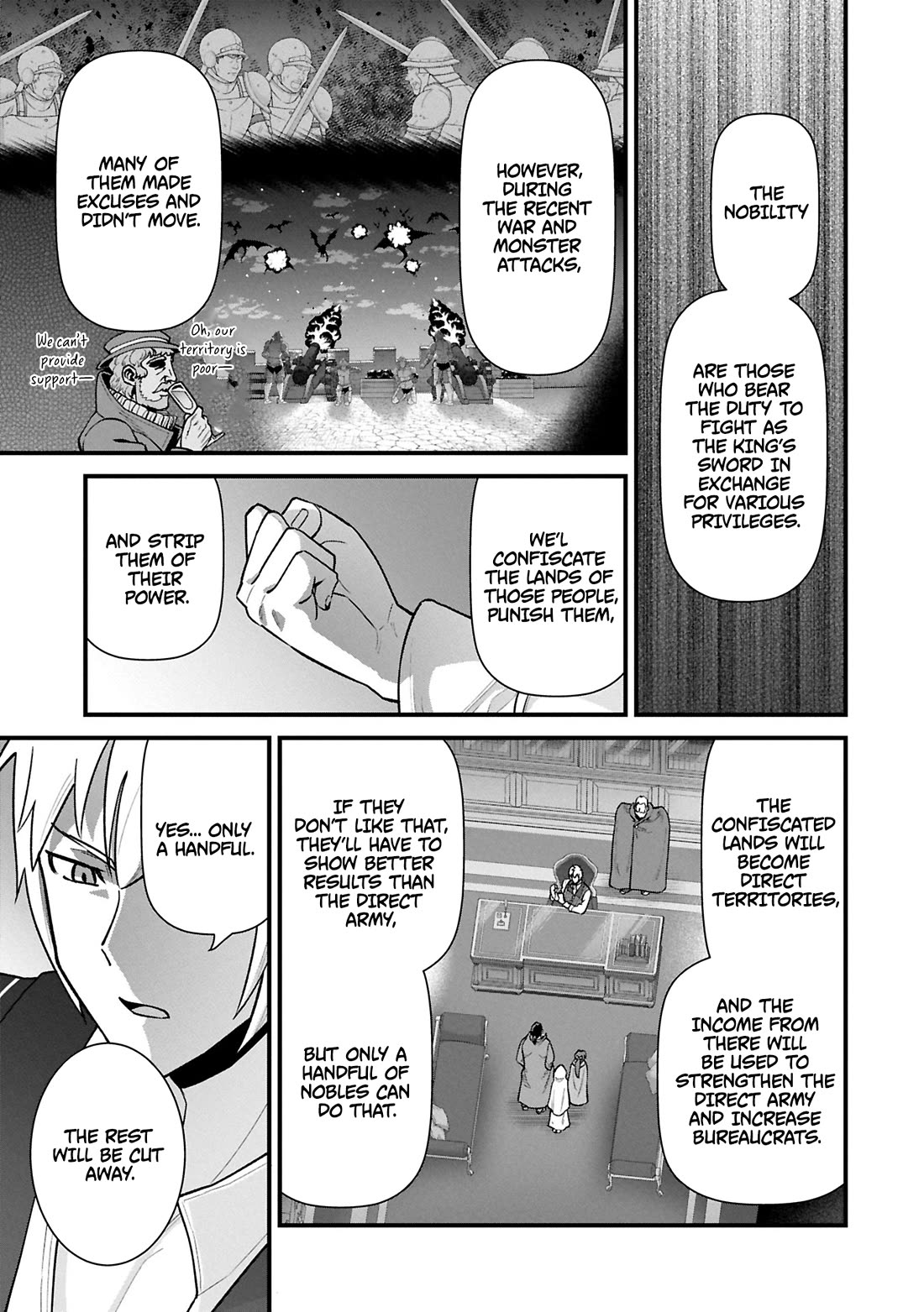 The Population Of The Frontier Owner Starts With 0. "Dias The Blue" And A Blue Horned Girl. chapter 61 page 26