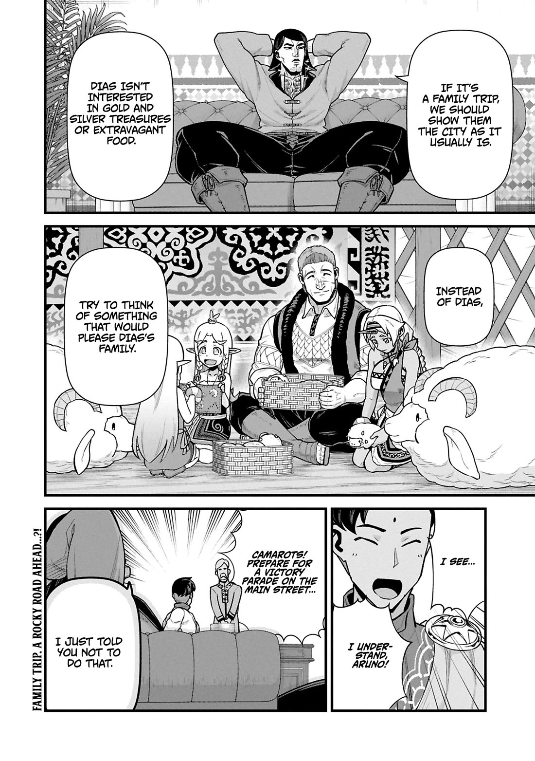 The Population Of The Frontier Owner Starts With 0. "Dias The Blue" And A Blue Horned Girl. chapter 61 page 31