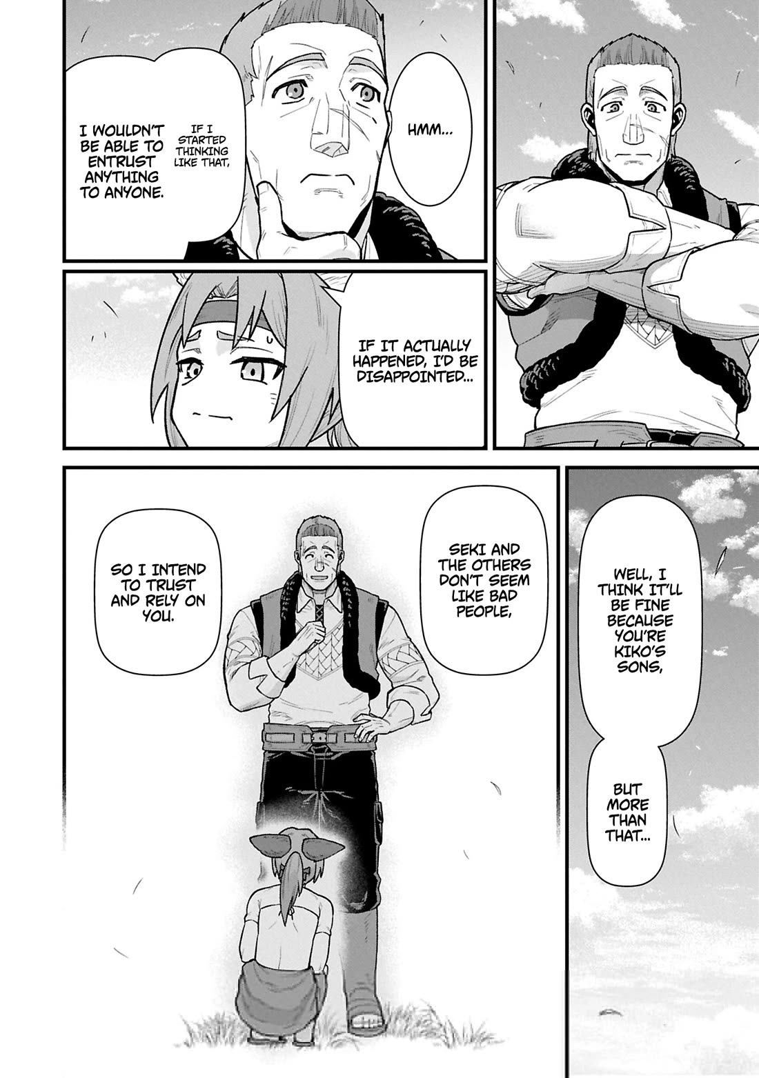 The Population Of The Frontier Owner Starts With 0. "Dias The Blue" And A Blue Horned Girl. chapter 62 page 10