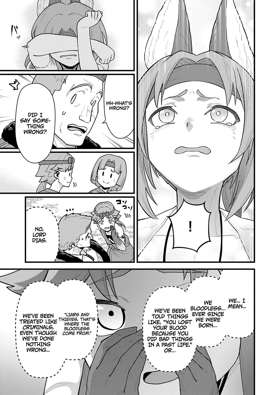 The Population Of The Frontier Owner Starts With 0. "Dias The Blue" And A Blue Horned Girl. chapter 62 page 11