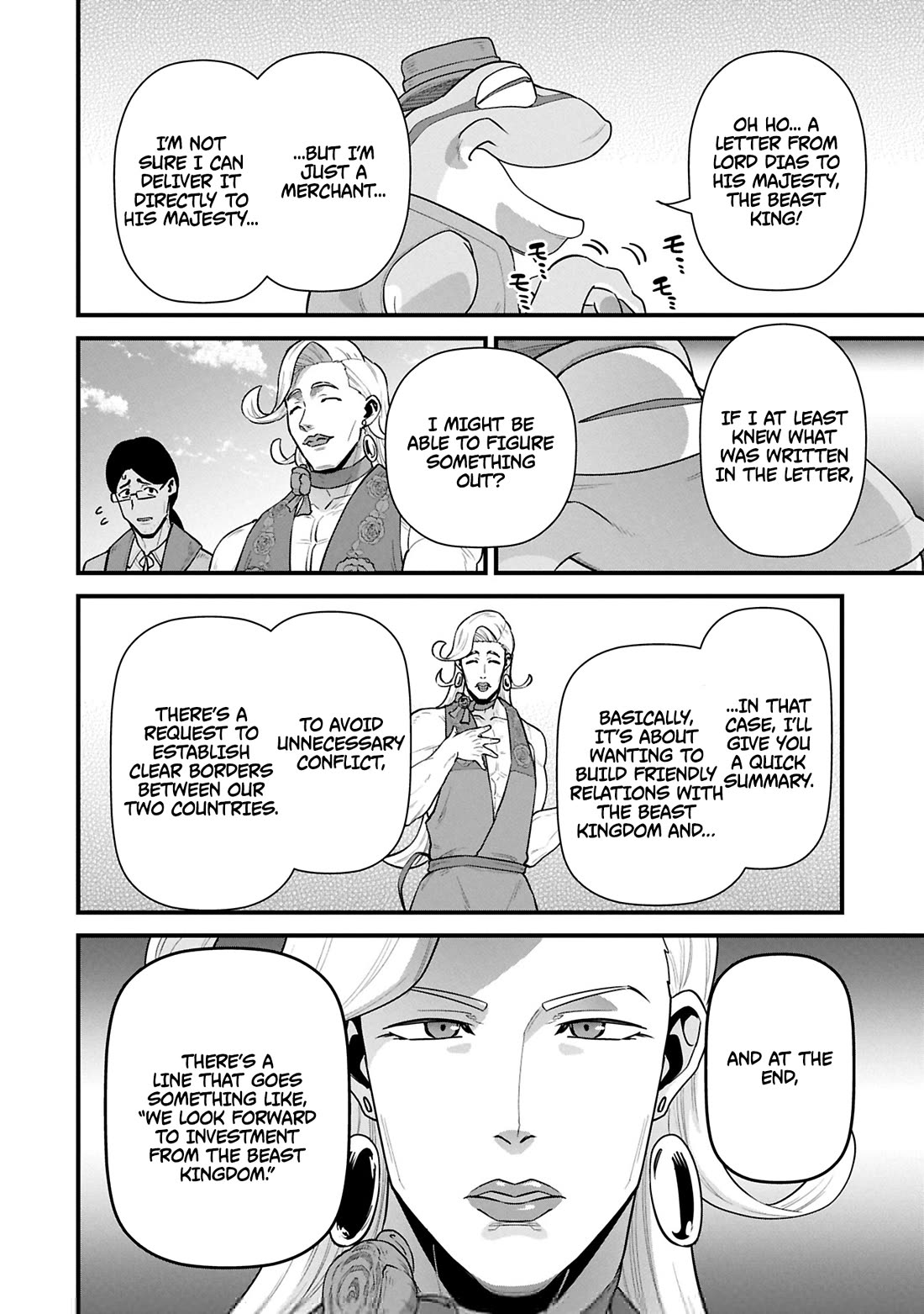 The Population Of The Frontier Owner Starts With 0. "Dias The Blue" And A Blue Horned Girl. chapter 62 page 16