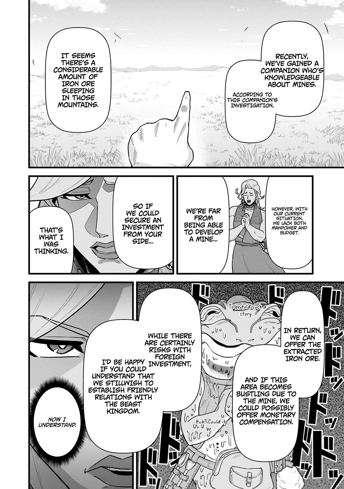 The Population Of The Frontier Owner Starts With 0. "Dias The Blue" And A Blue Horned Girl. chapter 62 page 18