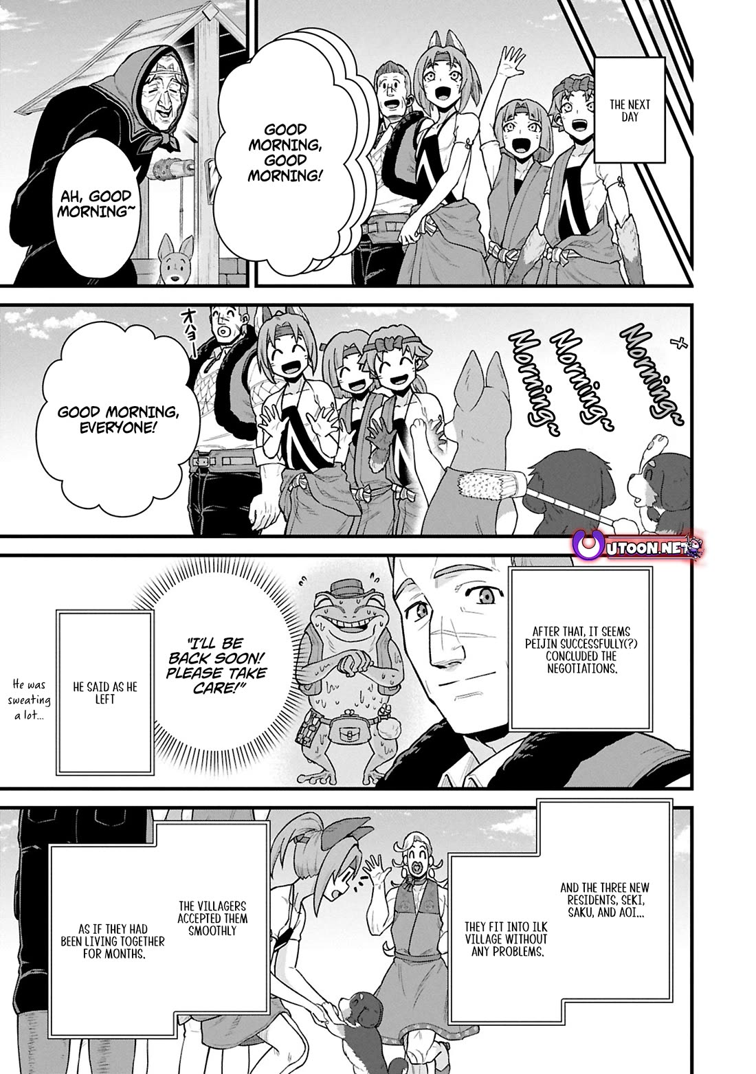 The Population Of The Frontier Owner Starts With 0. "Dias The Blue" And A Blue Horned Girl. chapter 62 page 21