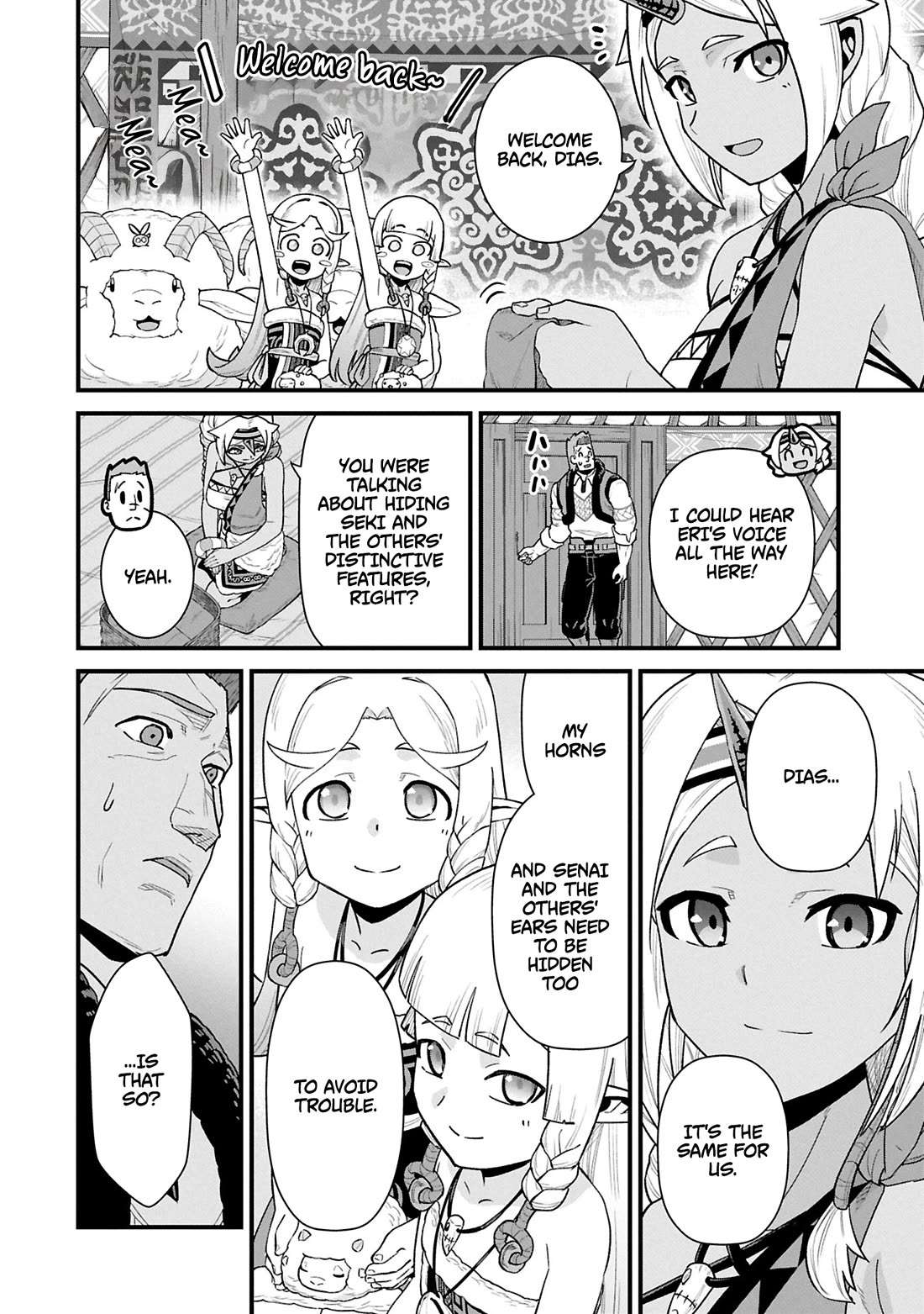 The Population Of The Frontier Owner Starts With 0. "Dias The Blue" And A Blue Horned Girl. chapter 62 page 28