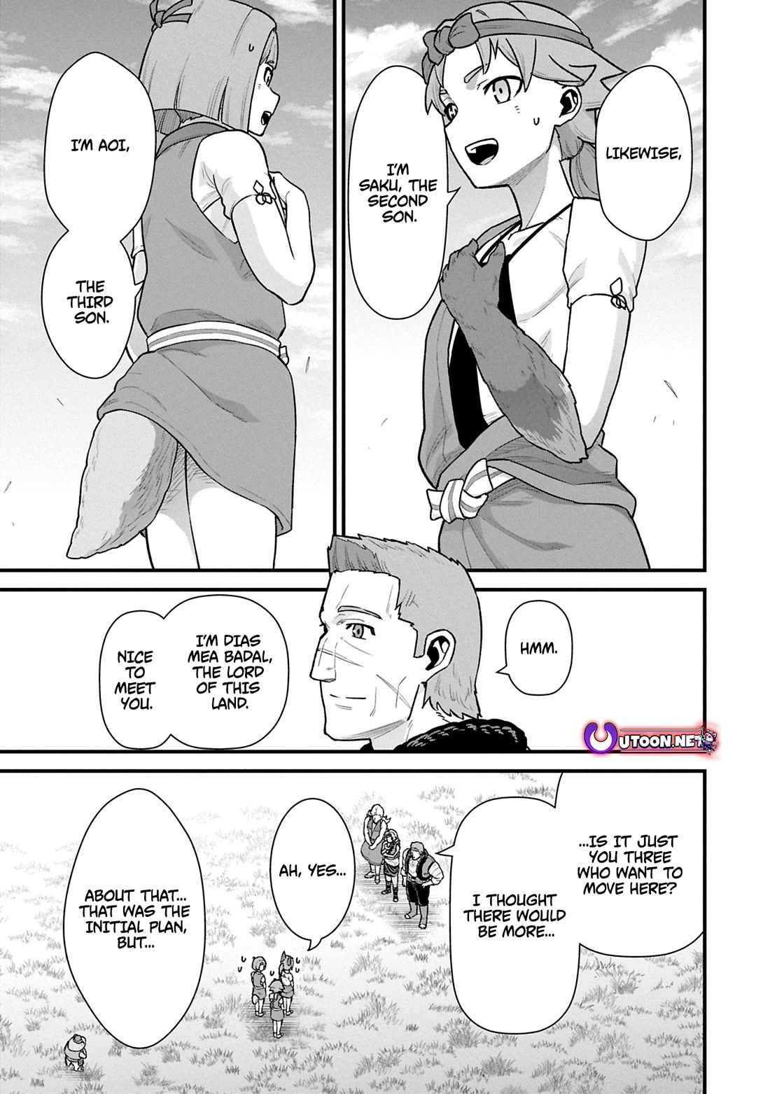 The Population Of The Frontier Owner Starts With 0. "Dias The Blue" And A Blue Horned Girl. chapter 62 page 5