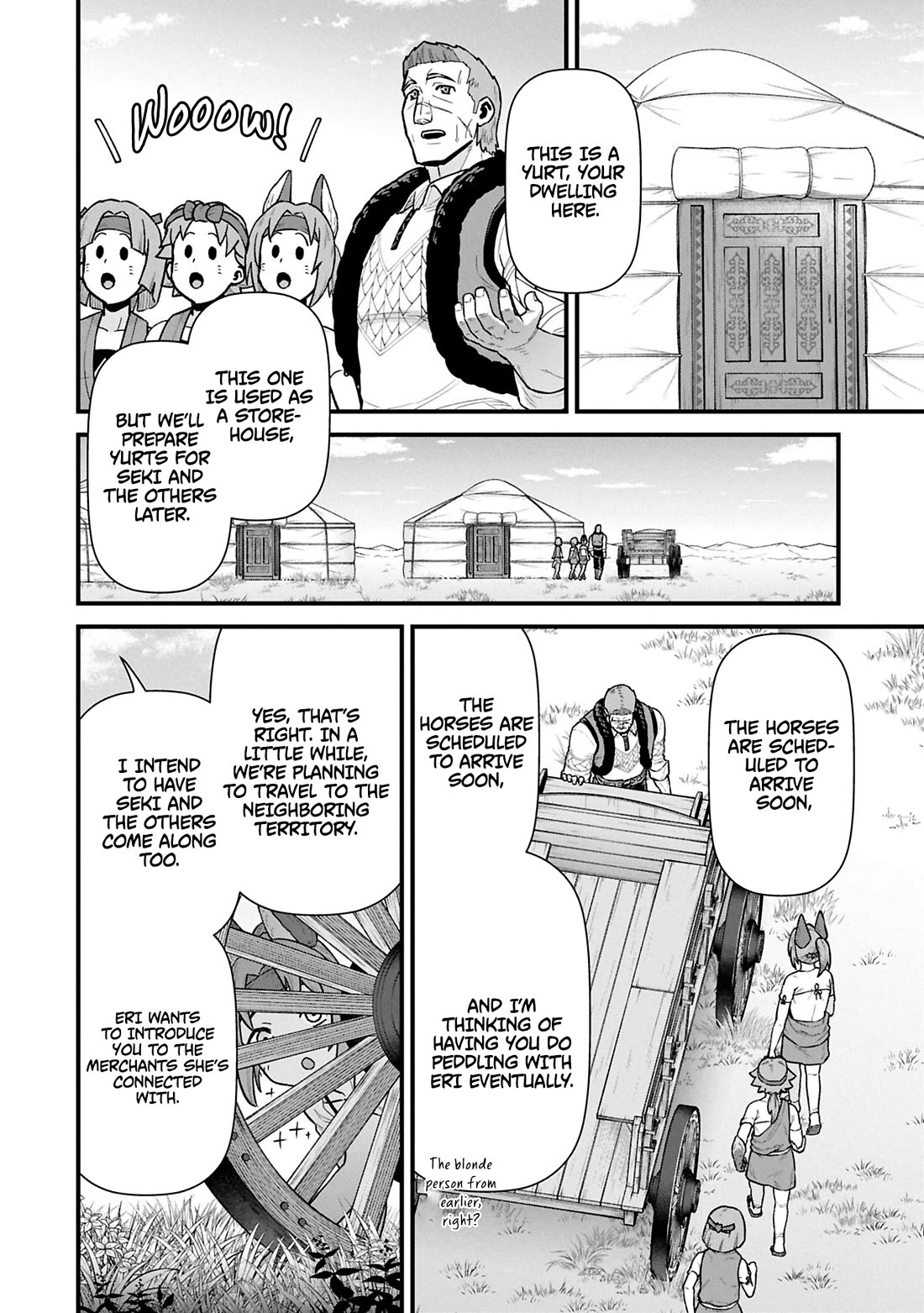 The Population Of The Frontier Owner Starts With 0. "Dias The Blue" And A Blue Horned Girl. chapter 62 page 8