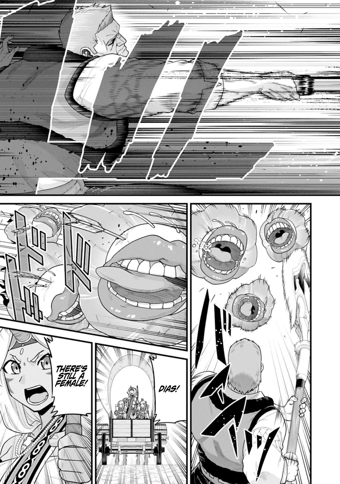 The Population Of The Frontier Owner Starts With 0. "Dias The Blue" And A Blue Horned Girl. chapter 63 page 27