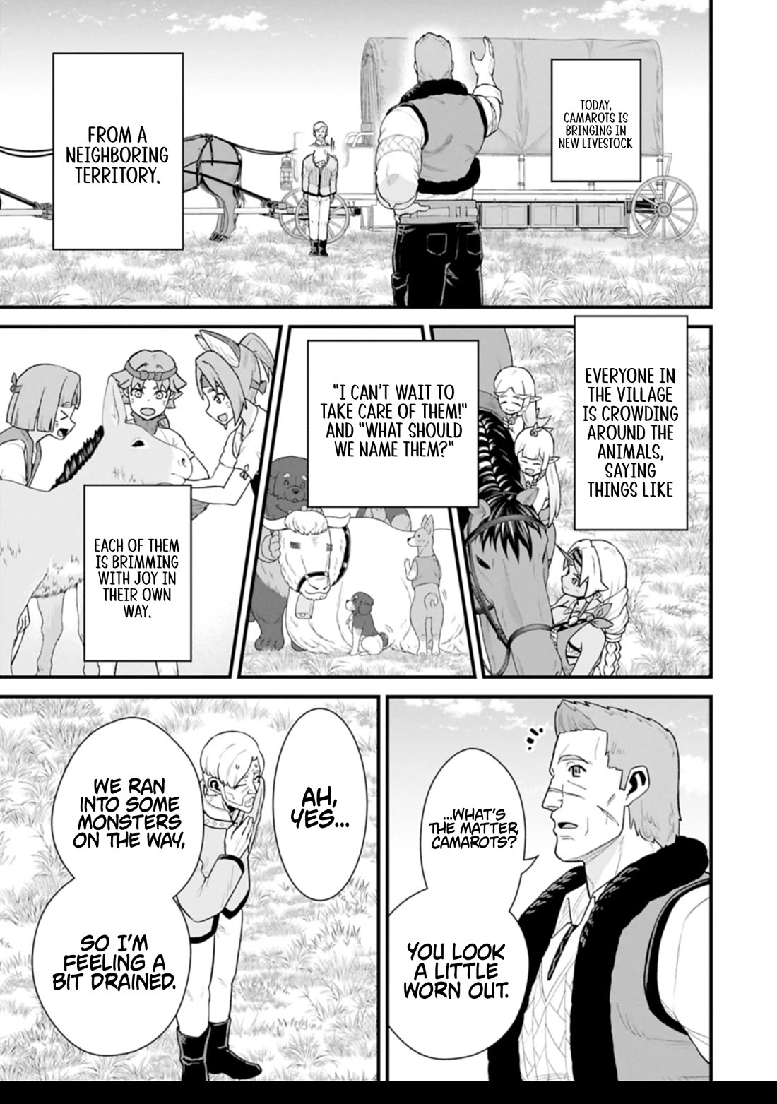 The Population Of The Frontier Owner Starts With 0. "Dias The Blue" And A Blue Horned Girl. chapter 63 page 3