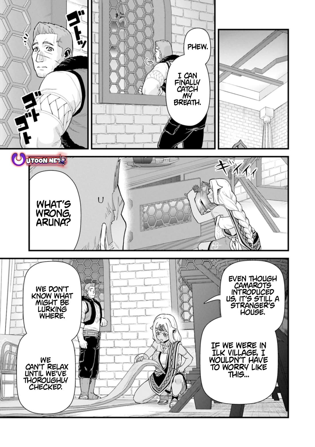 The Population Of The Frontier Owner Starts With 0. "Dias The Blue" And A Blue Horned Girl. chapter 64 page 17