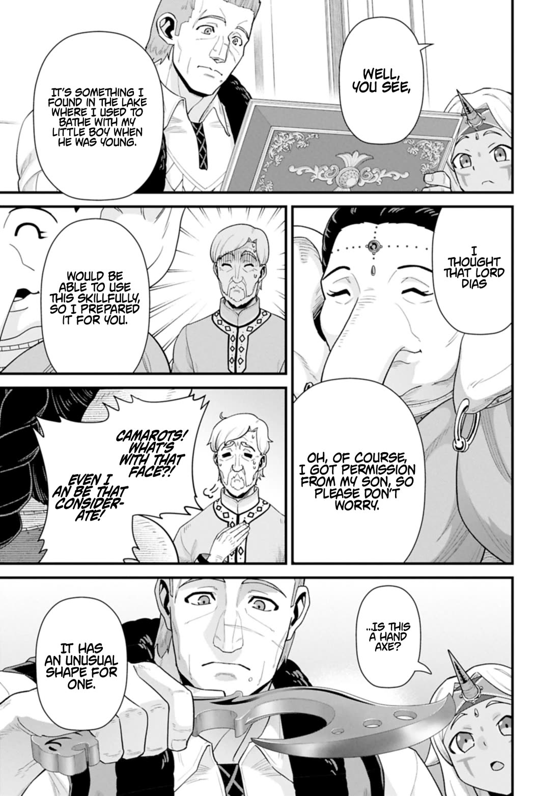 The Population Of The Frontier Owner Starts With 0. "Dias The Blue" And A Blue Horned Girl. chapter 65 page 11