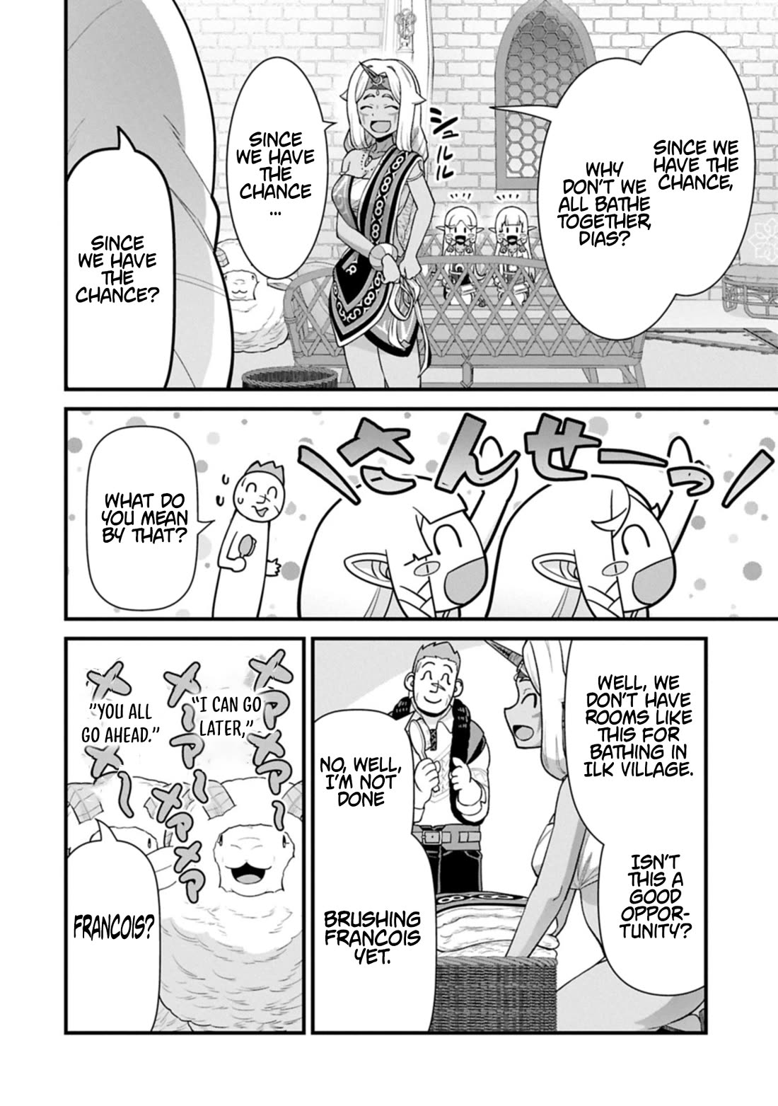 The Population Of The Frontier Owner Starts With 0. "Dias The Blue" And A Blue Horned Girl. chapter 65 page 24