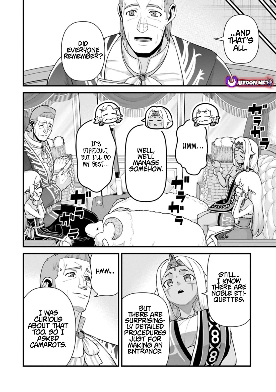 The Population Of The Frontier Owner Starts With 0. "Dias The Blue" And A Blue Horned Girl. chapter 65 page 30