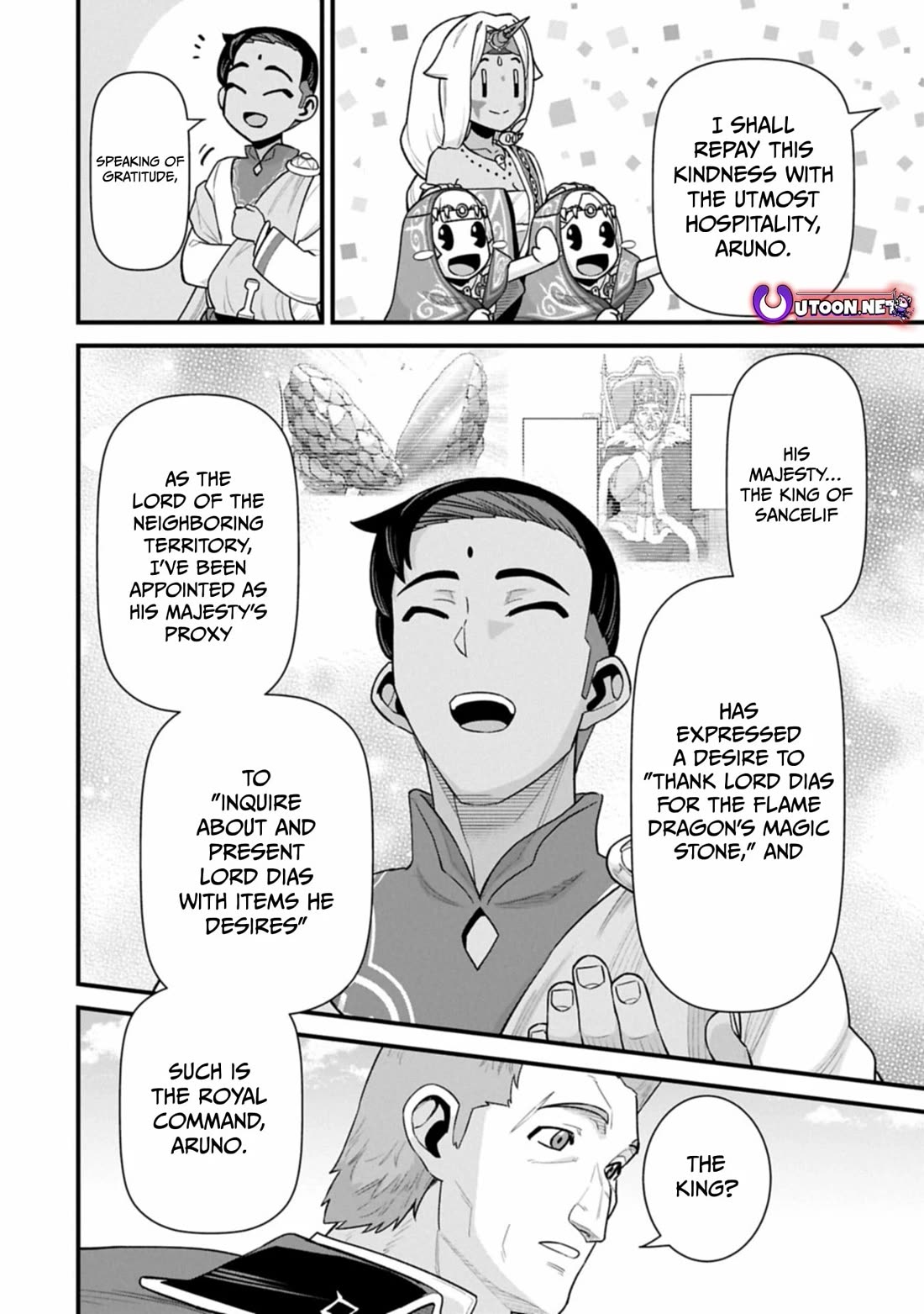 The Population Of The Frontier Owner Starts With 0. "Dias The Blue" And A Blue Horned Girl. chapter 66 page 19