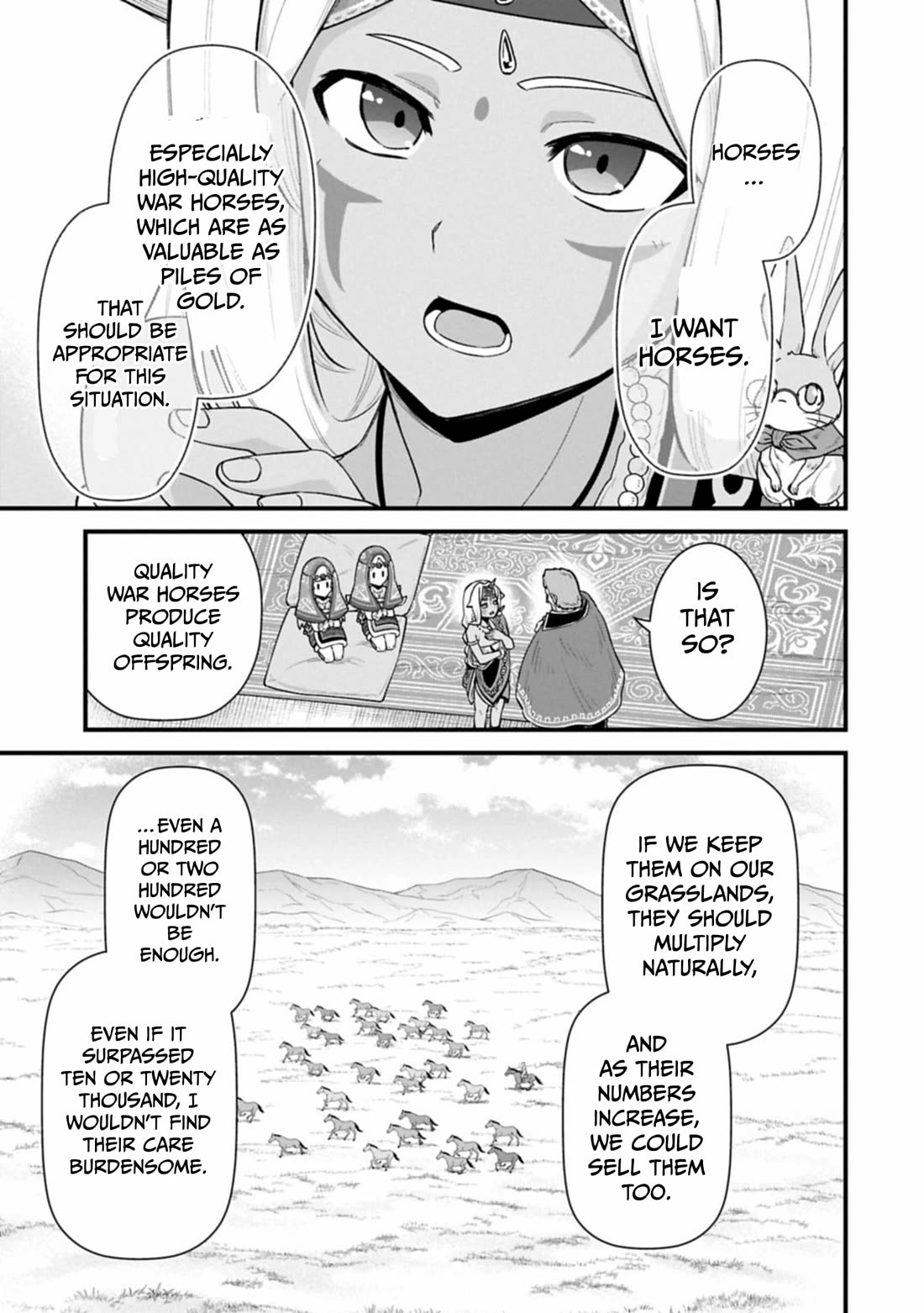 The Population Of The Frontier Owner Starts With 0. "Dias The Blue" And A Blue Horned Girl. chapter 66 page 26