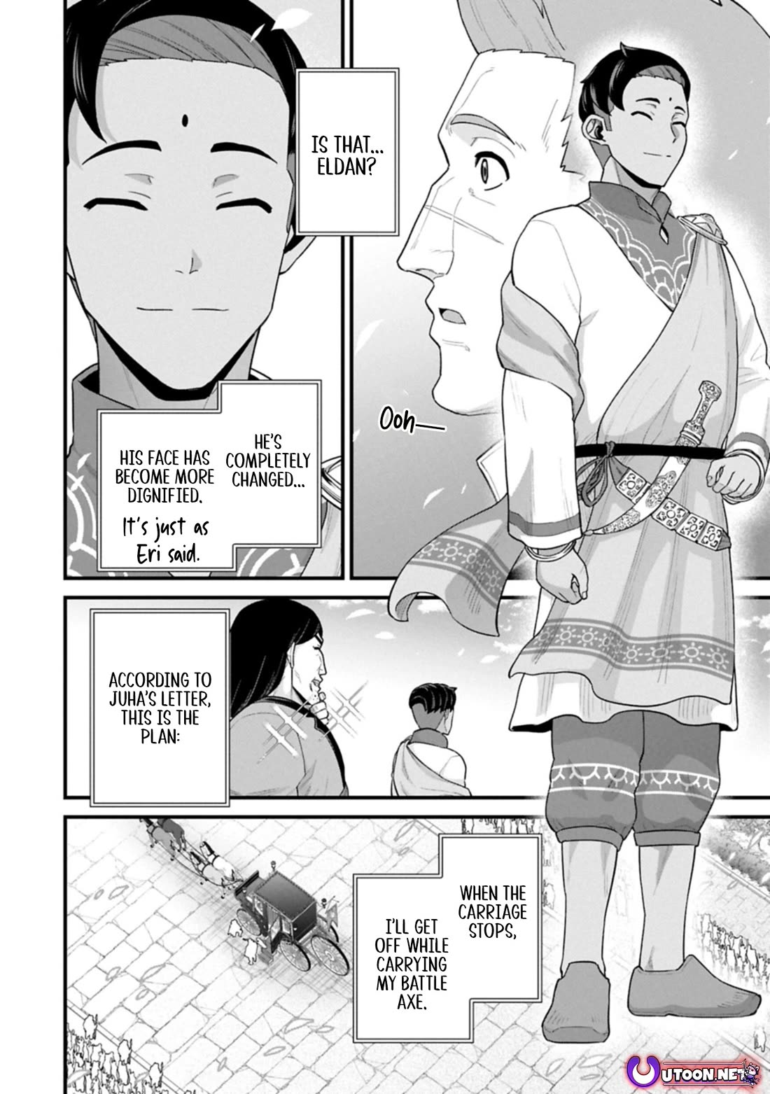 The Population Of The Frontier Owner Starts With 0. "Dias The Blue" And A Blue Horned Girl. chapter 66 page 3