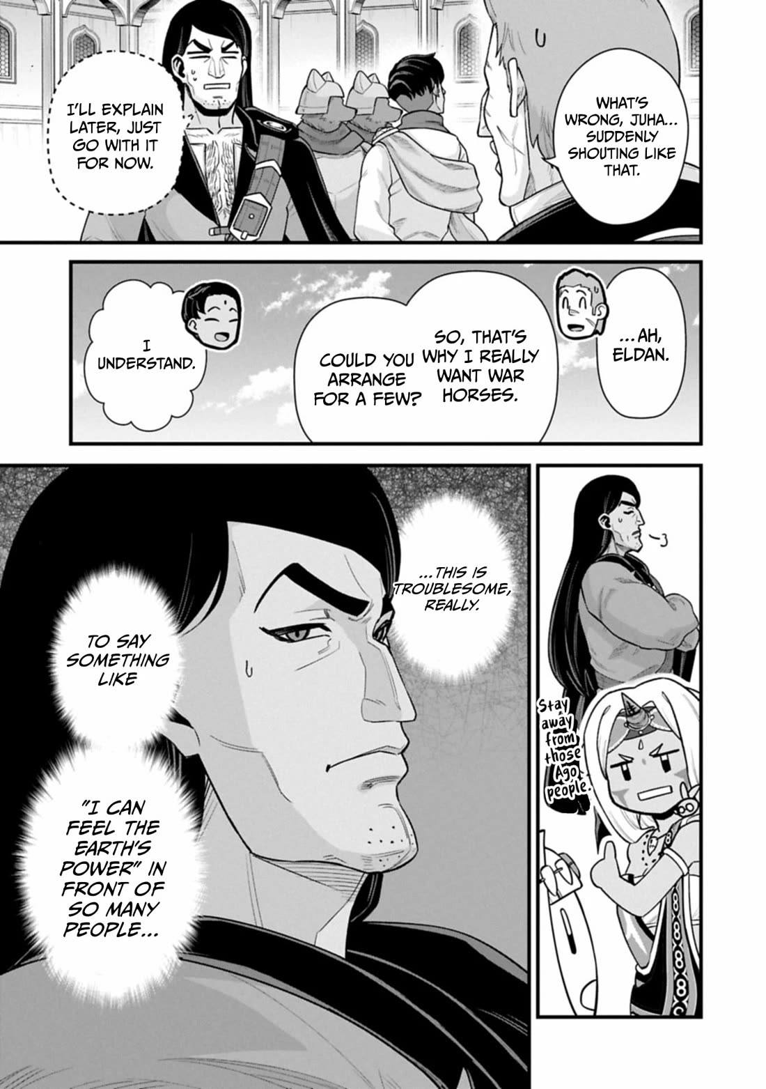 The Population Of The Frontier Owner Starts With 0. "Dias The Blue" And A Blue Horned Girl. chapter 66 page 30